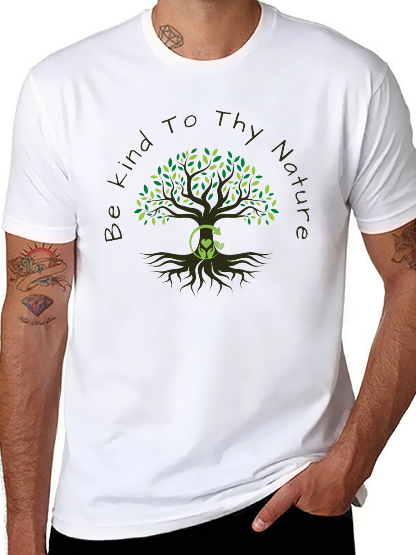 Eco-Friendly Be Kind To Thy Nature Graphic Tee