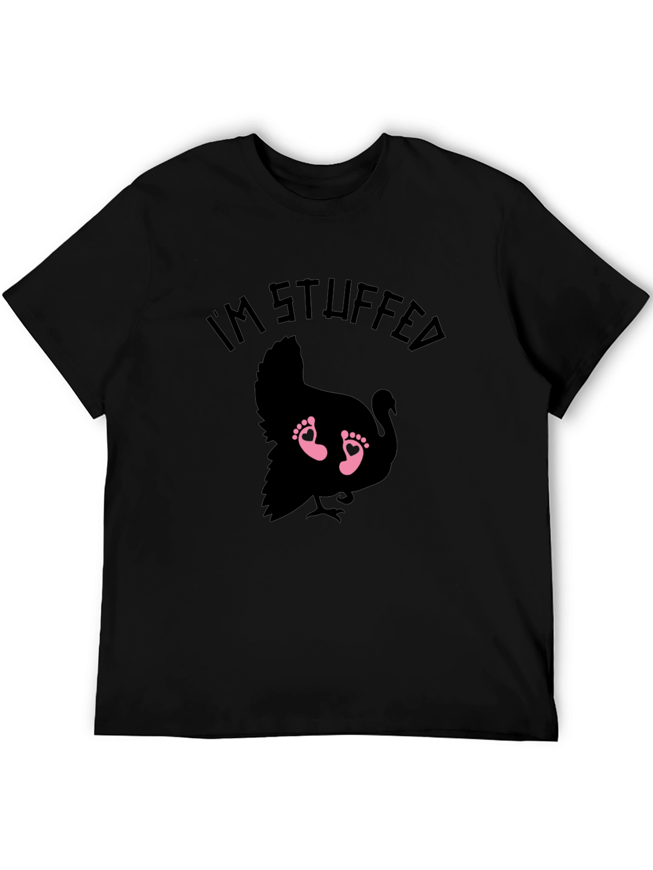Im Stuffed Turkey Baby Feet Graphic Tee