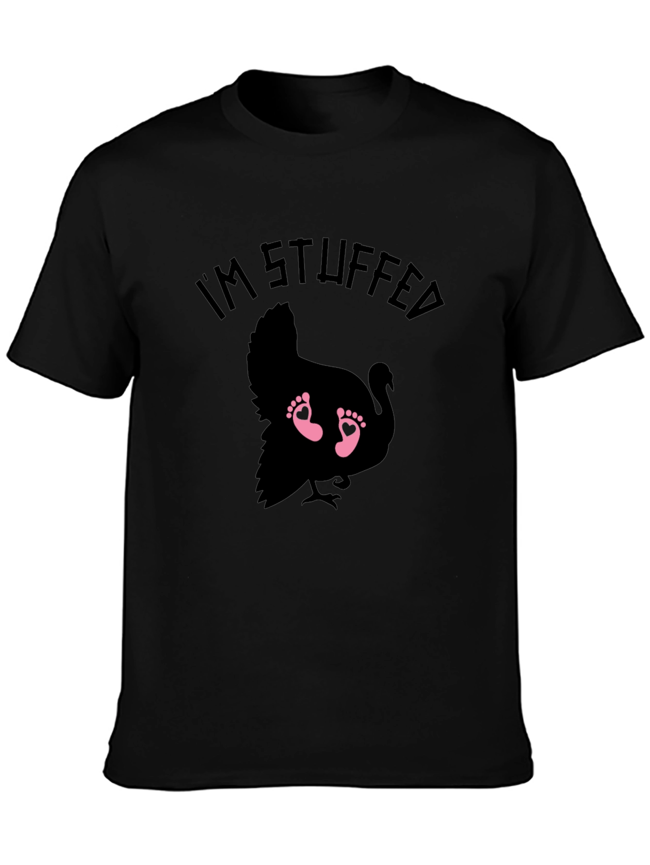 Im Stuffed Turkey Baby Feet Graphic Tee