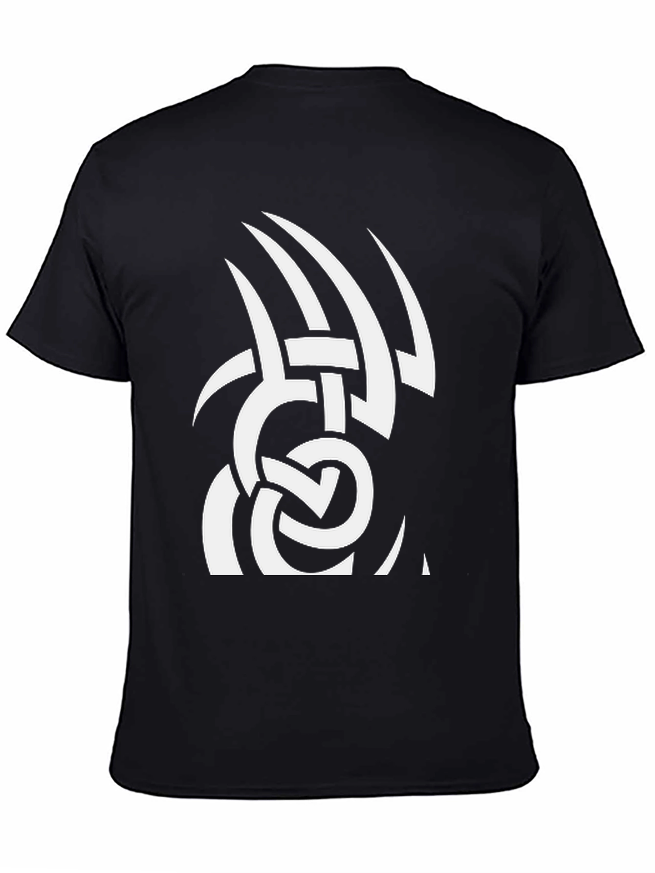 Tribal Tattoo Graphic Black Tee