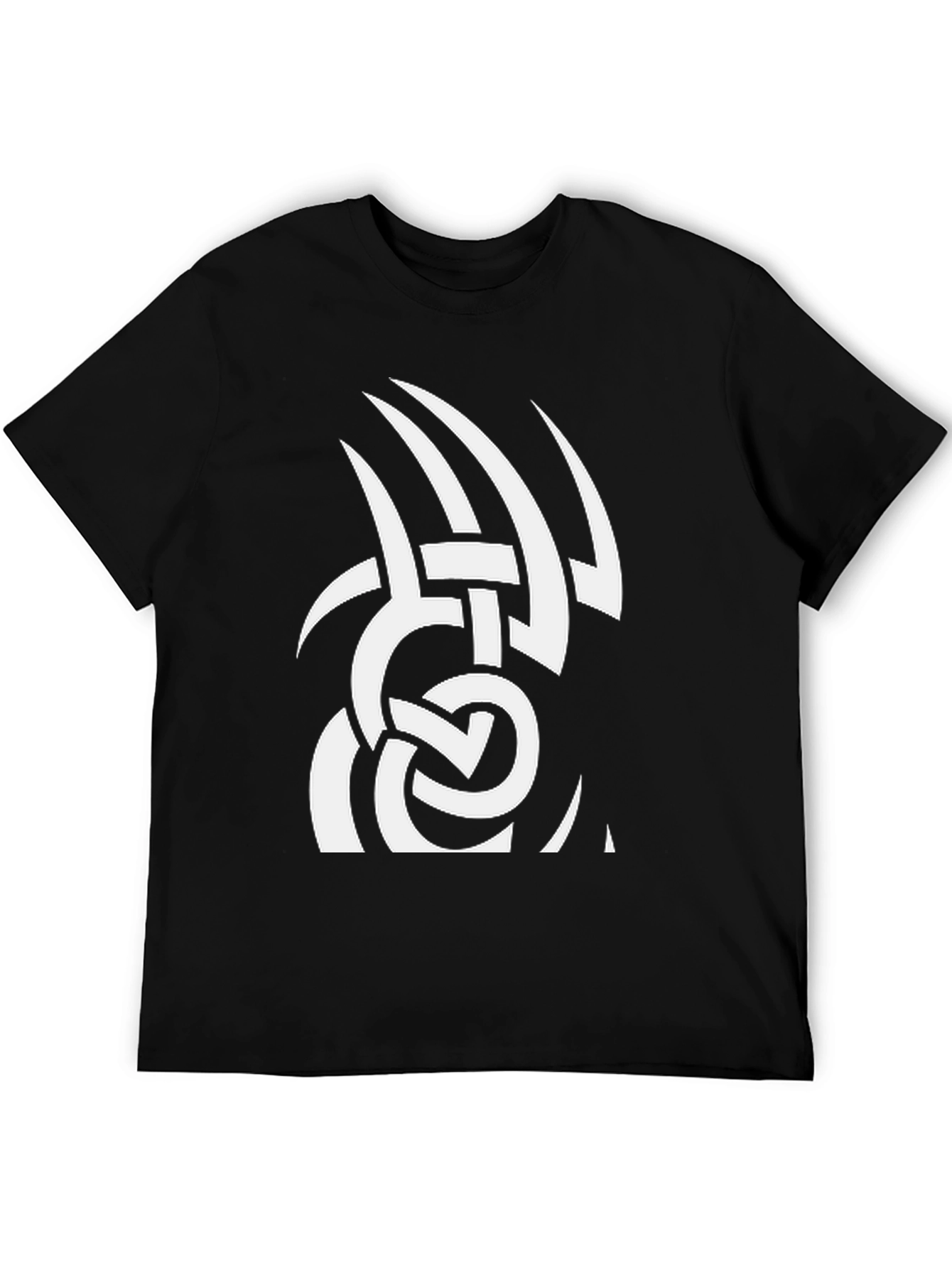 Tribal Tattoo Graphic Black Tee