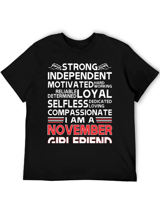 November Girl Friend T-Shirt - Strong Loyal Compassionate