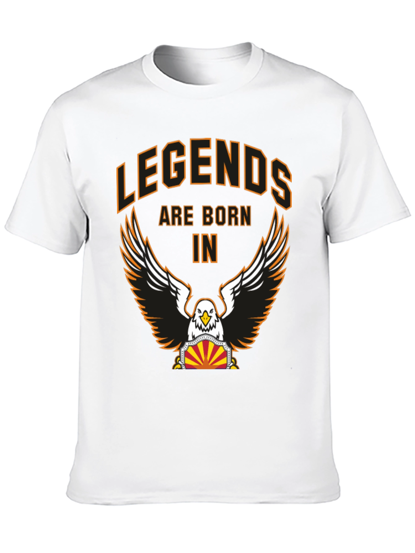 Legends Are Born In Graphic Tee - Black