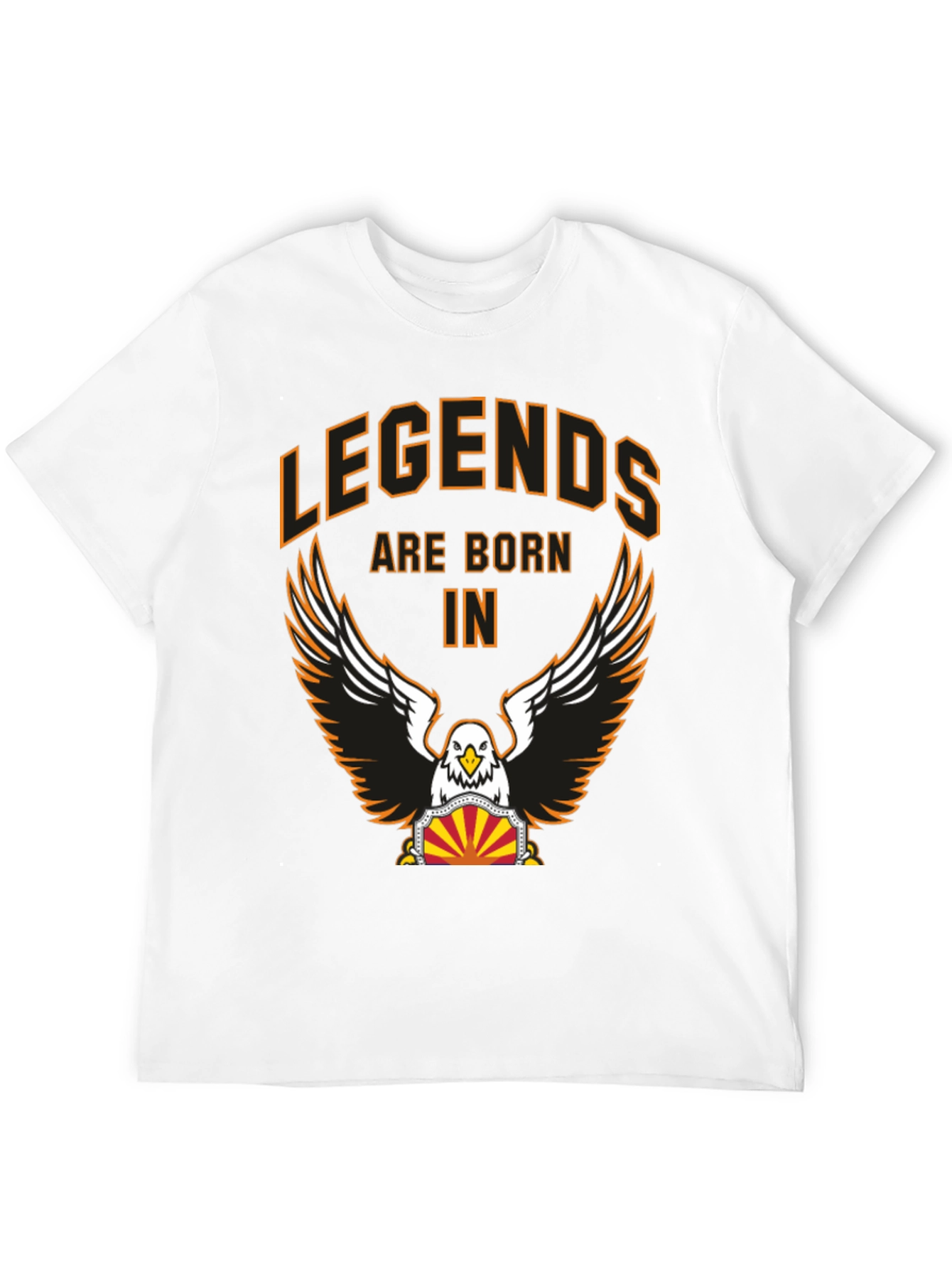 Legends Are Born In Graphic Tee - Black