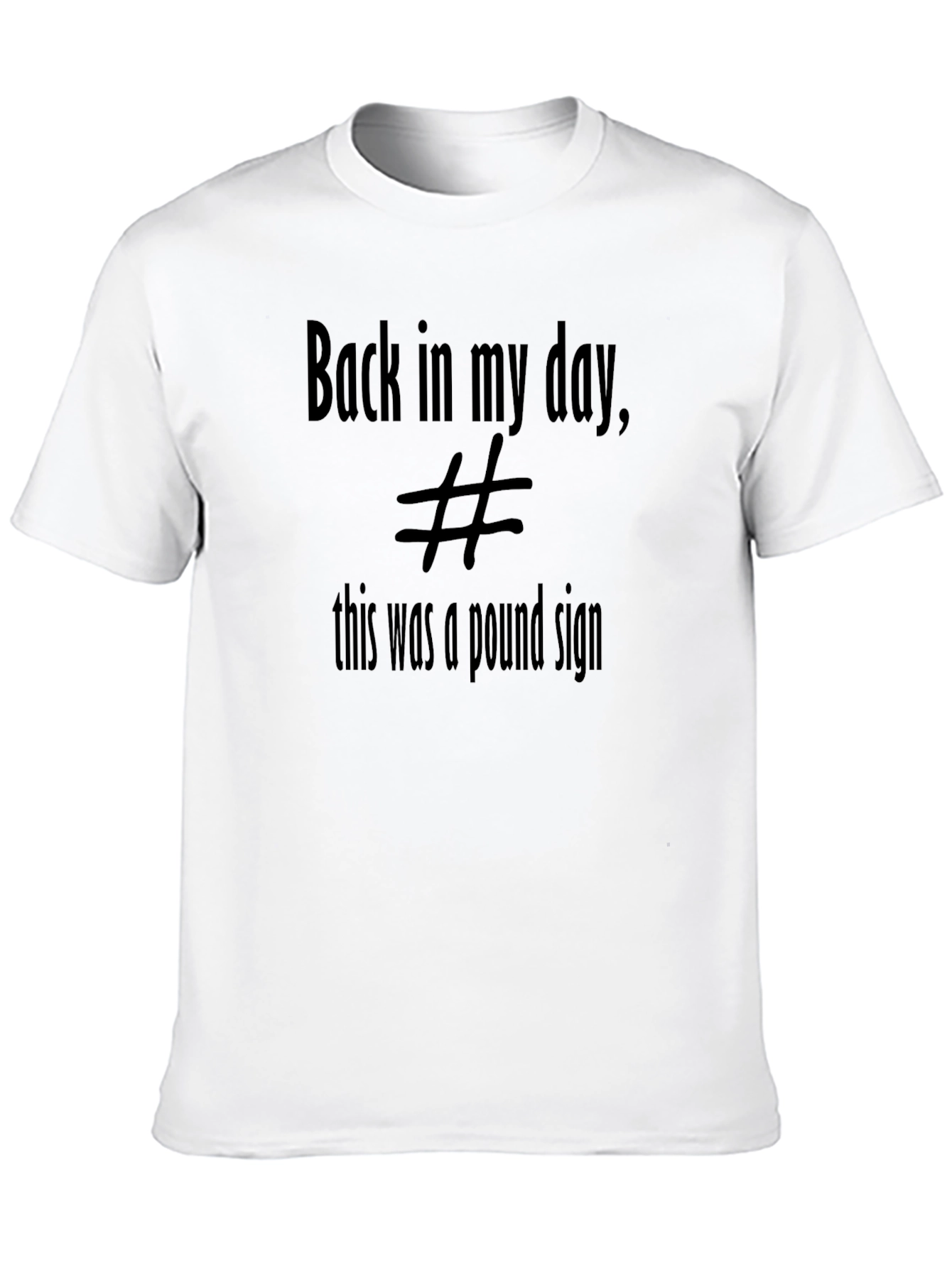 Retro Pound Sign T-Shirt - Classic Throwback Tee