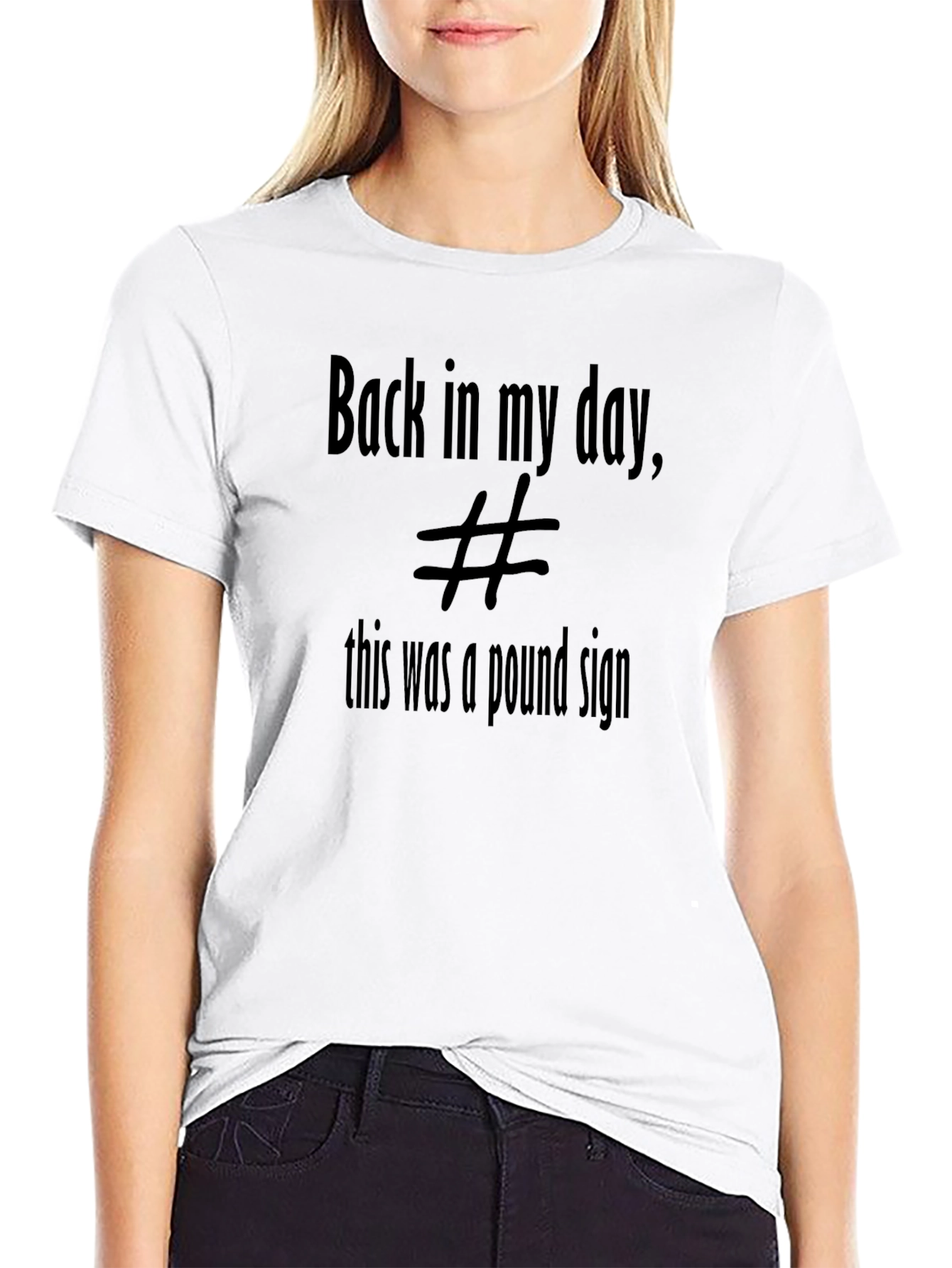 Retro Pound Sign T-Shirt - Classic Throwback Tee