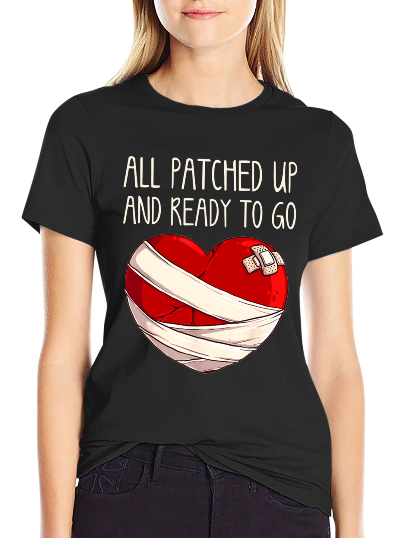 All Patched Up Heart Graphic Tee
