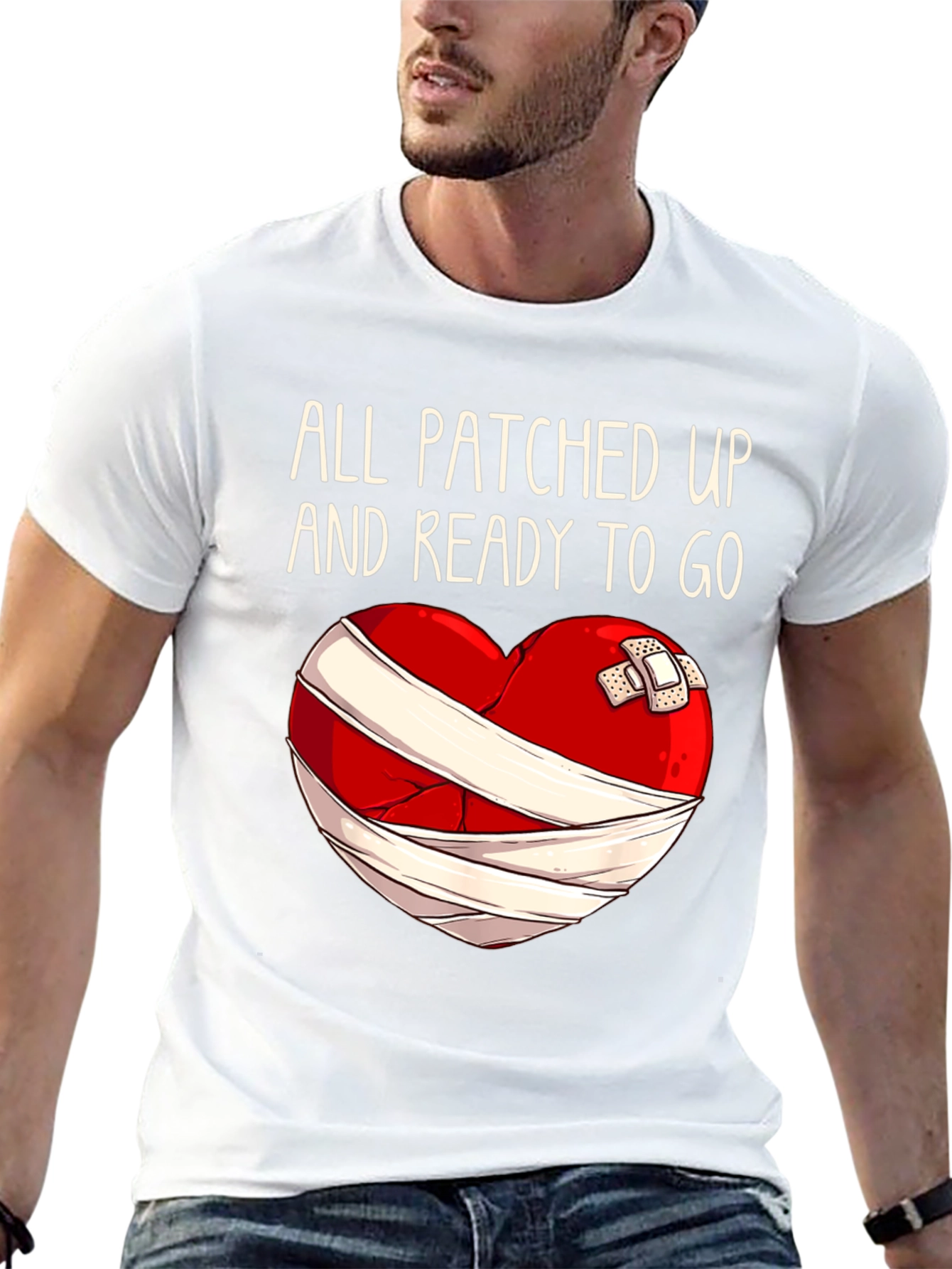 All Patched Up Heart Graphic Tee