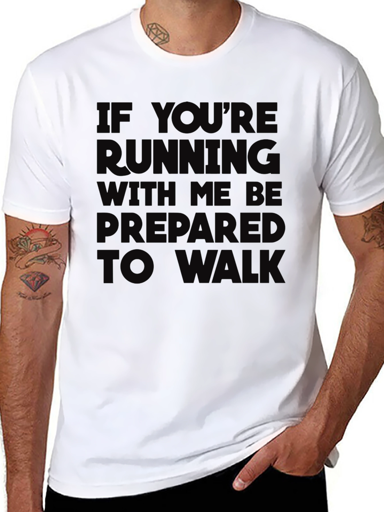 Funny Running T-Shirt - Prepare to Walk
