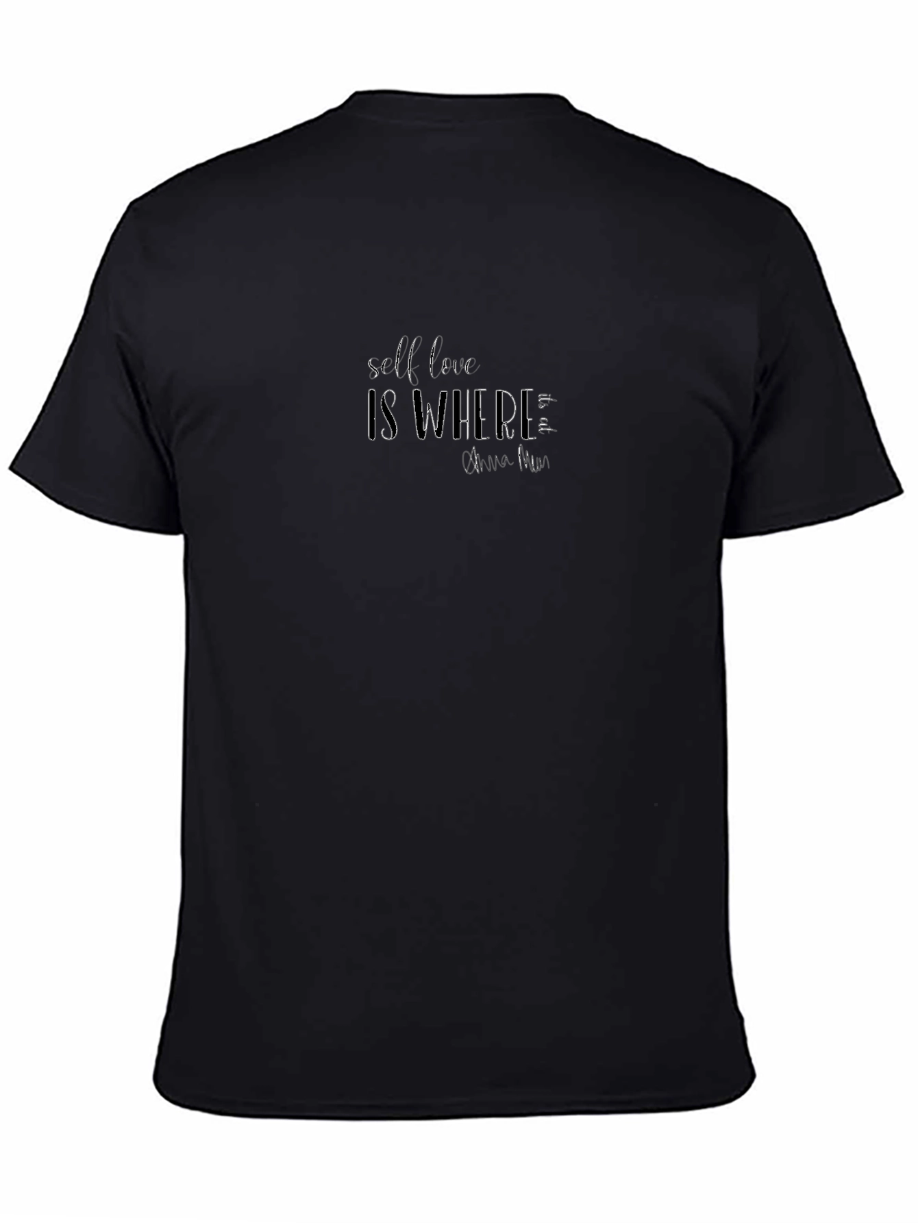 Self Love Graphic Tee - Black Casual Shirt