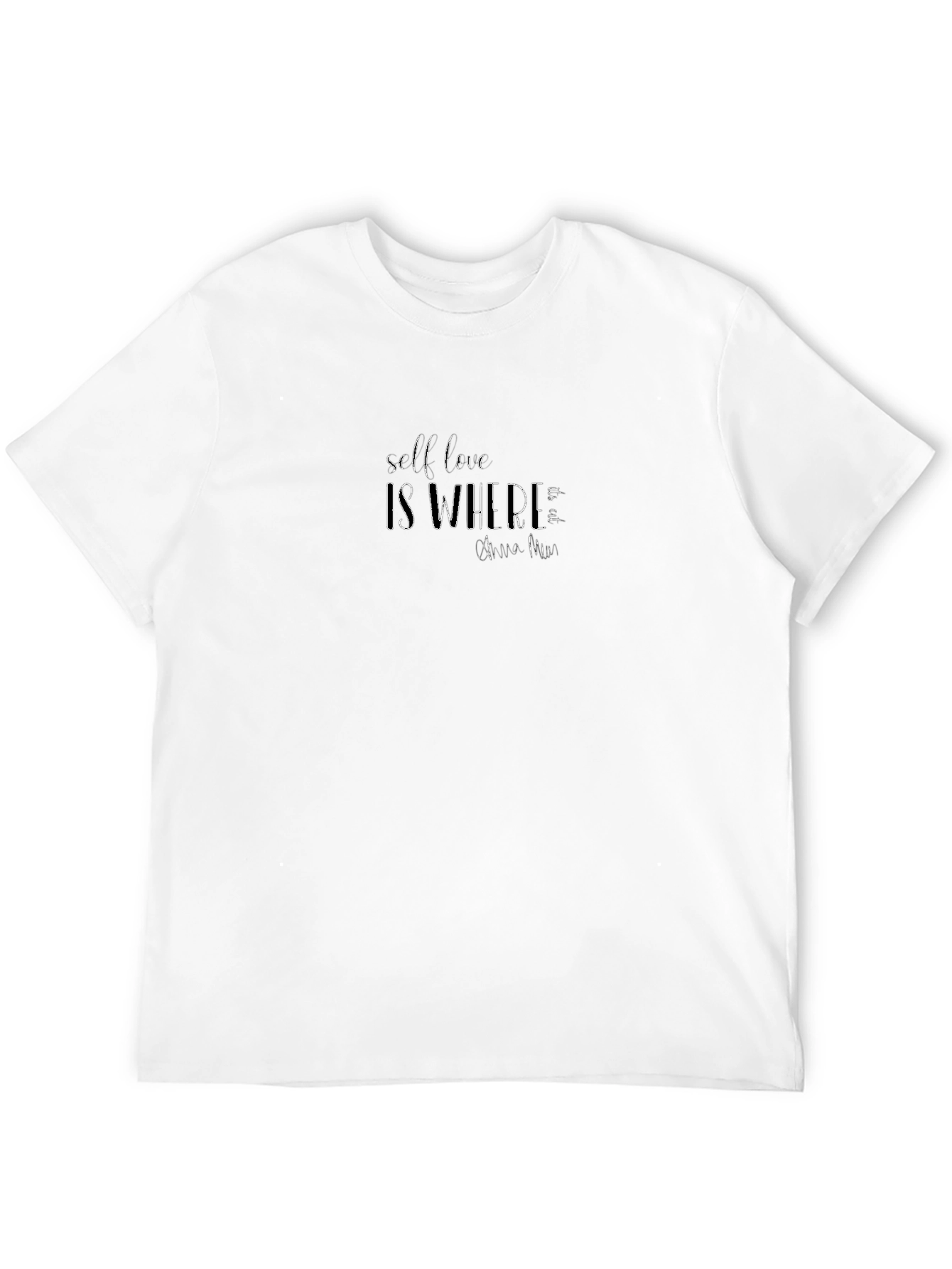 Self Love Graphic Tee - Black Casual Shirt