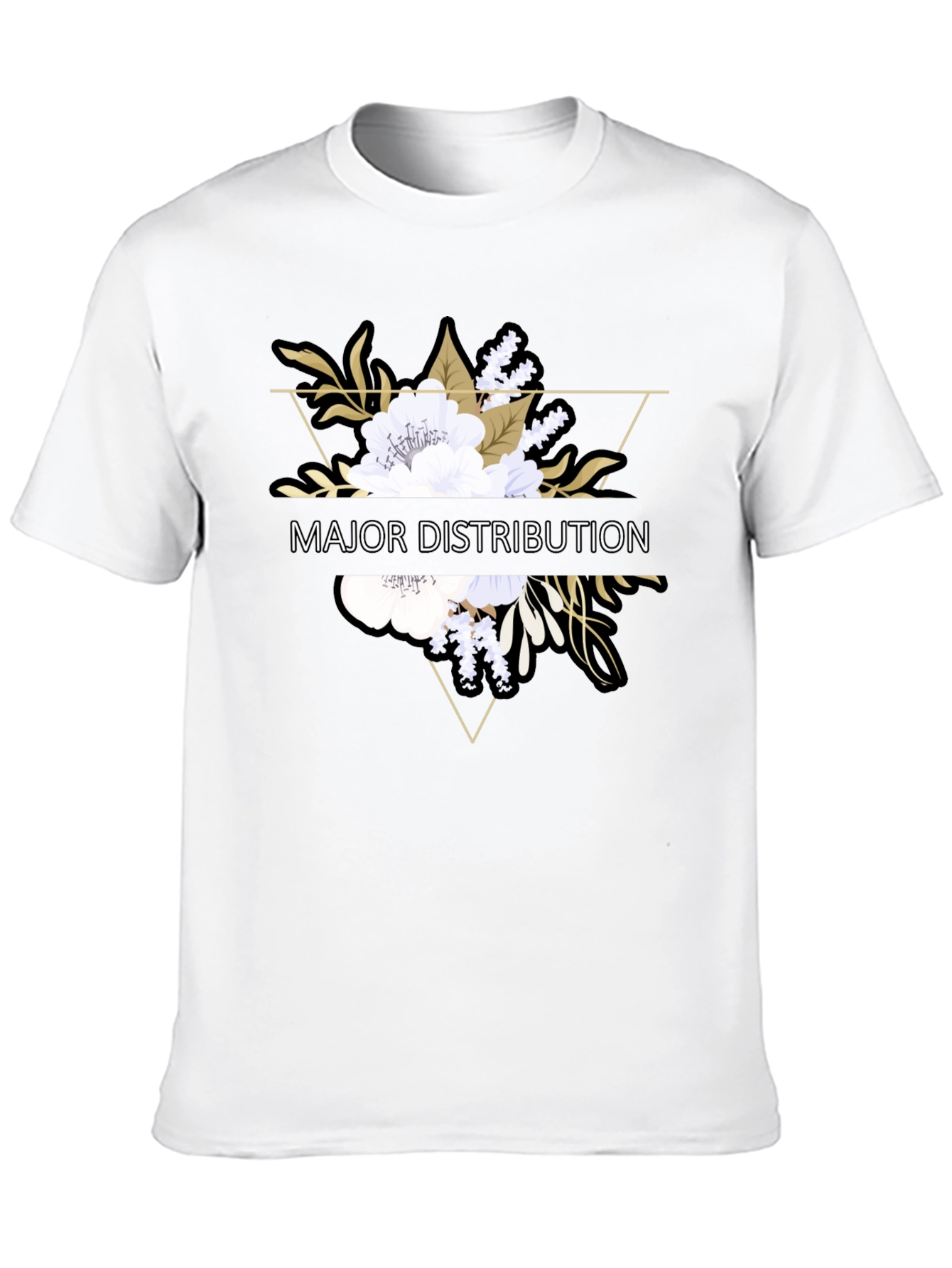 Major Distribution Floral Graphic Tee - Black