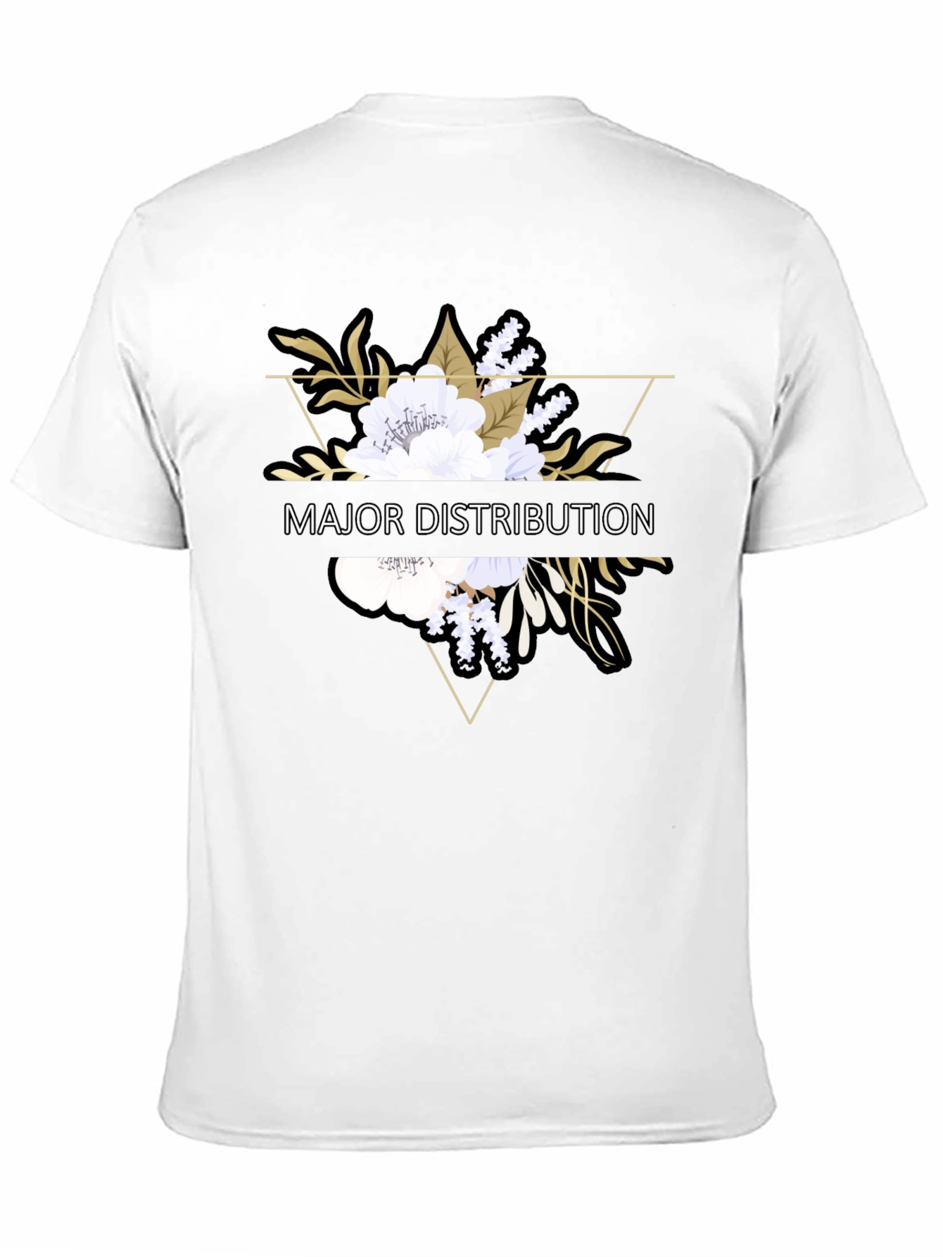 Major Distribution Floral Graphic Tee - Black