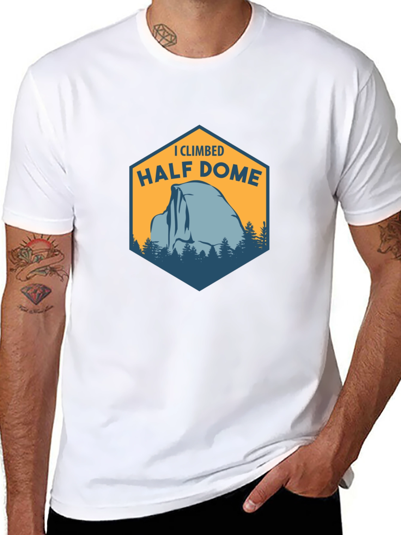 I Climbed Half Dome T-Shirt - Mountain Adventure Tee
