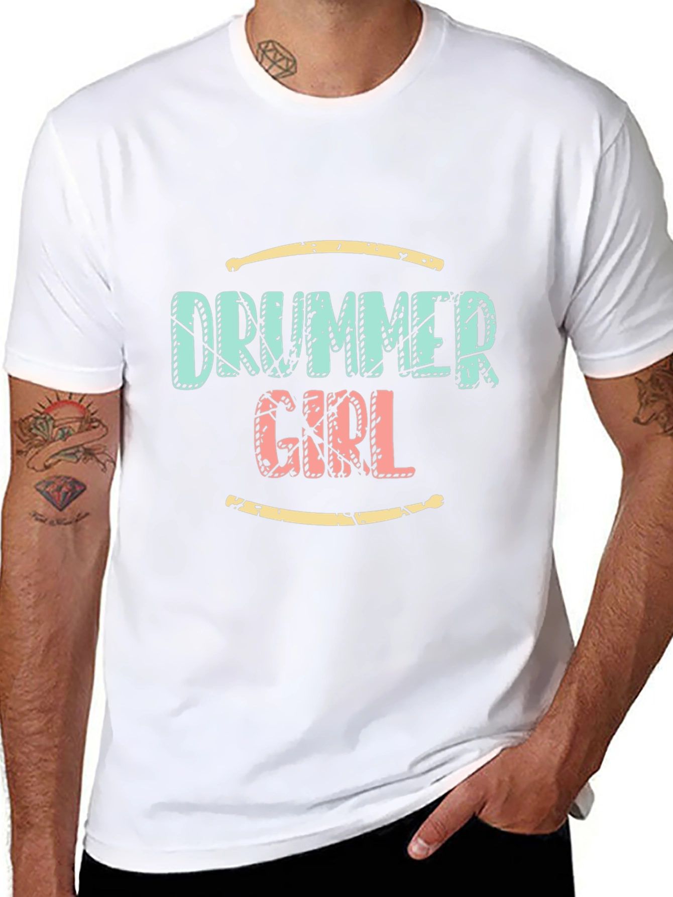 Drummer Girl T-Shirt - Music Lover Tee