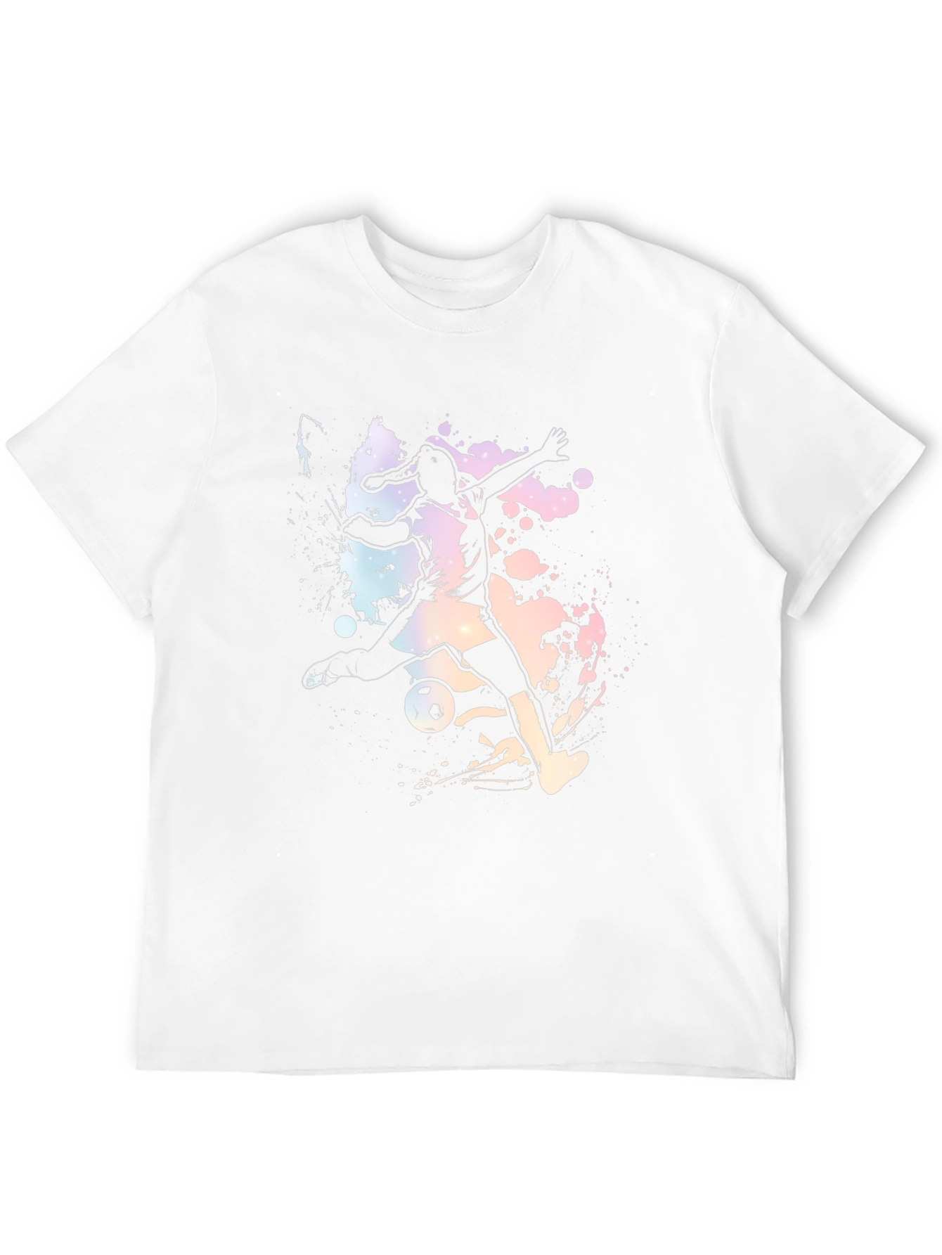 Soccer Player Graphic Print T-Shirt