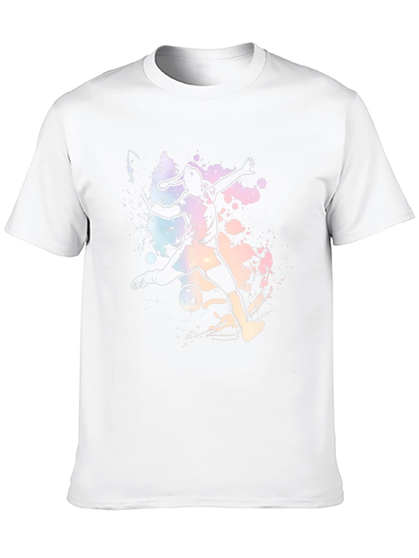 Soccer Player Graphic Print T-Shirt