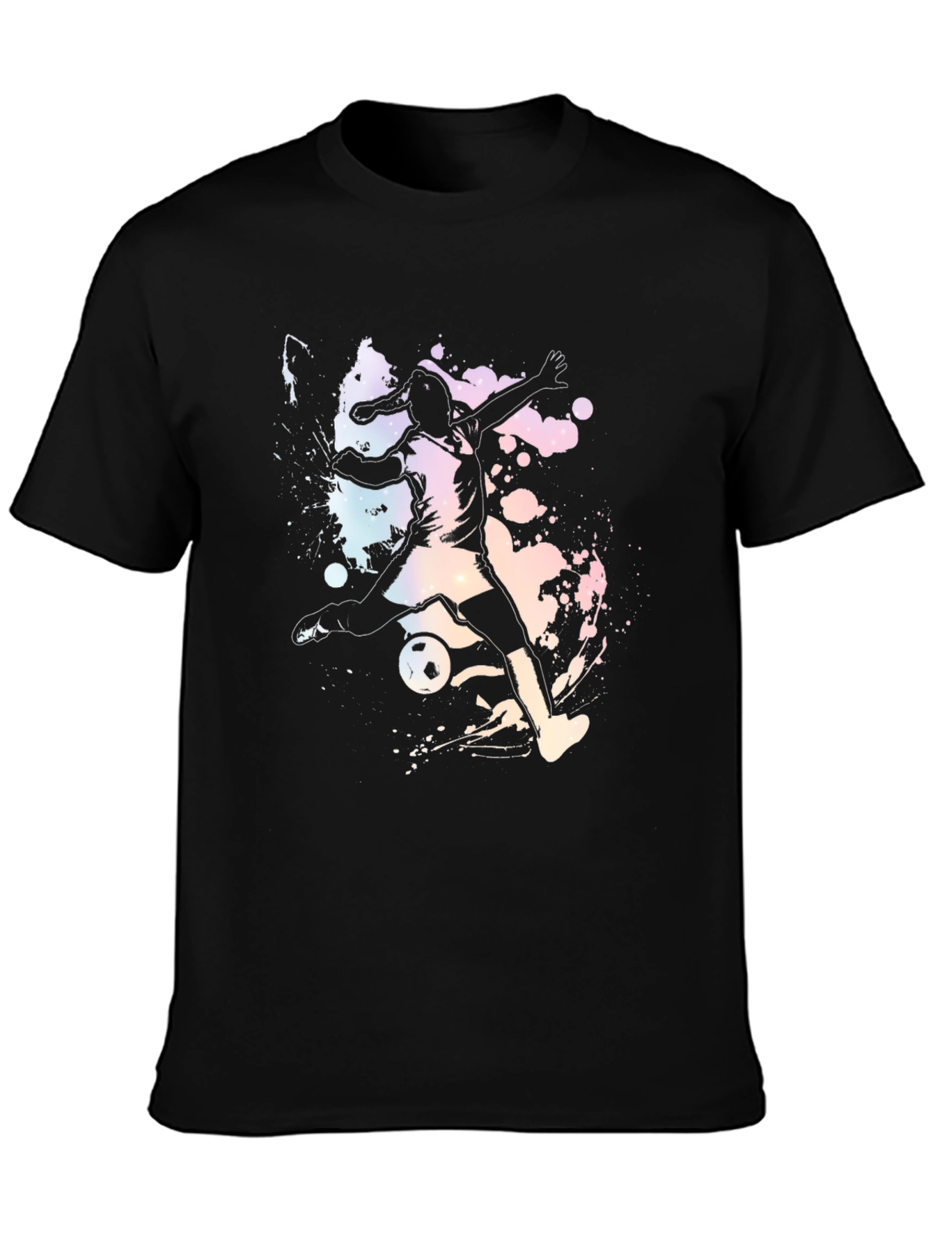 Soccer Player Graphic Print T-Shirt