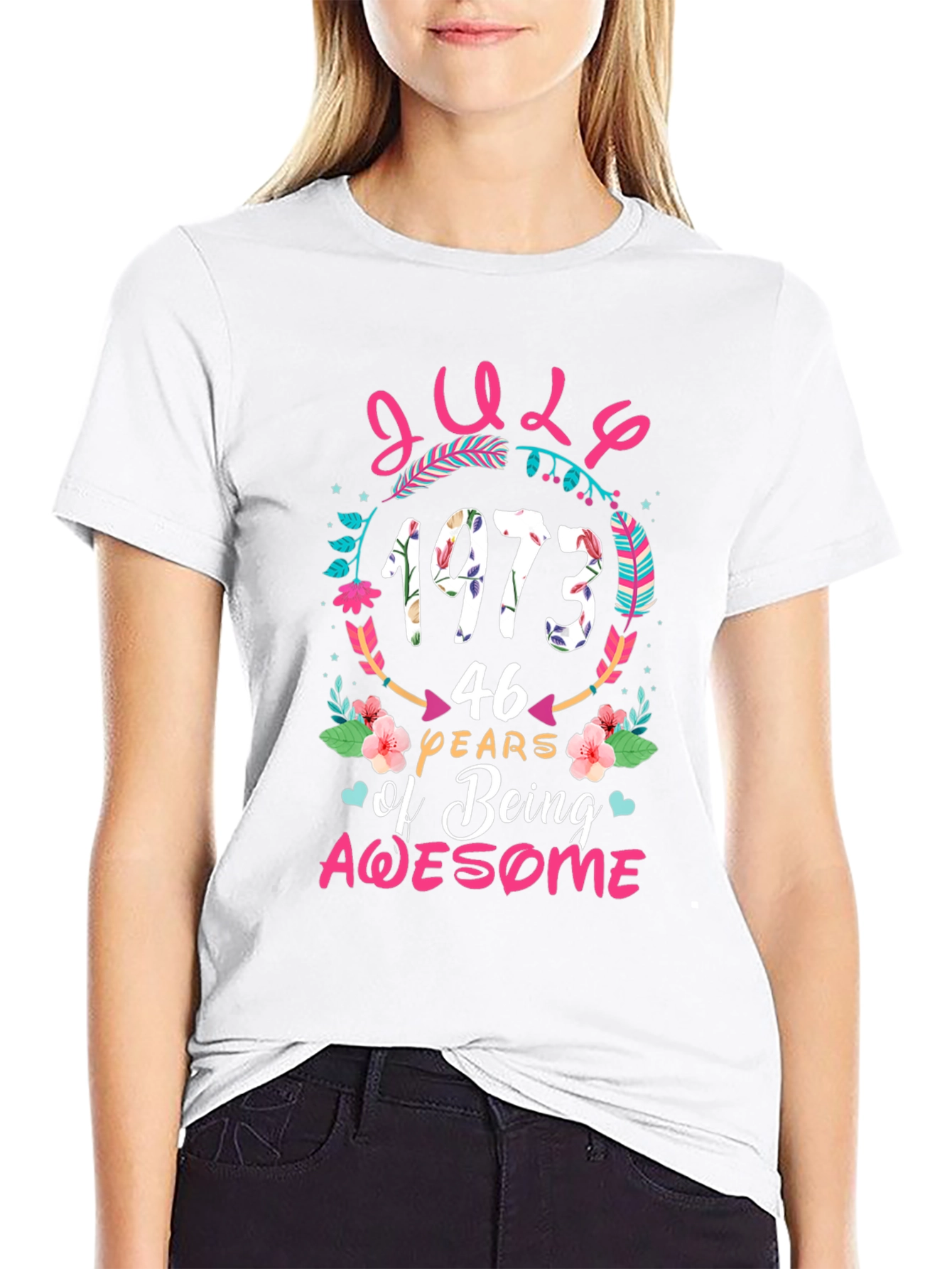 July 1973 Birthday Awesome Graphic T-Shirt