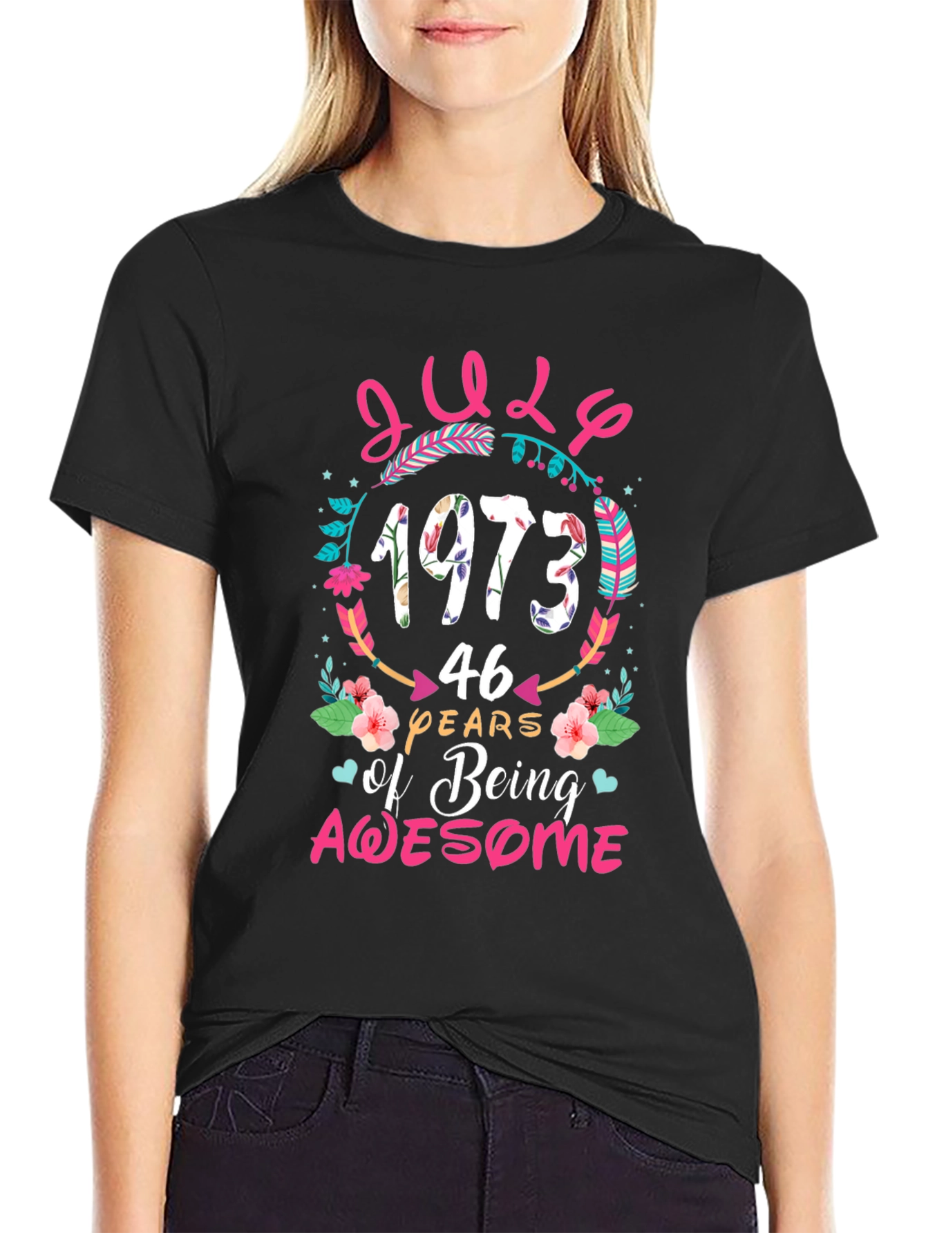 July 1973 Birthday Awesome Graphic T-Shirt