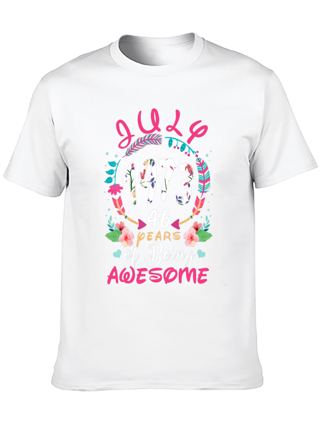 July 1973 Birthday Awesome Graphic T-Shirt