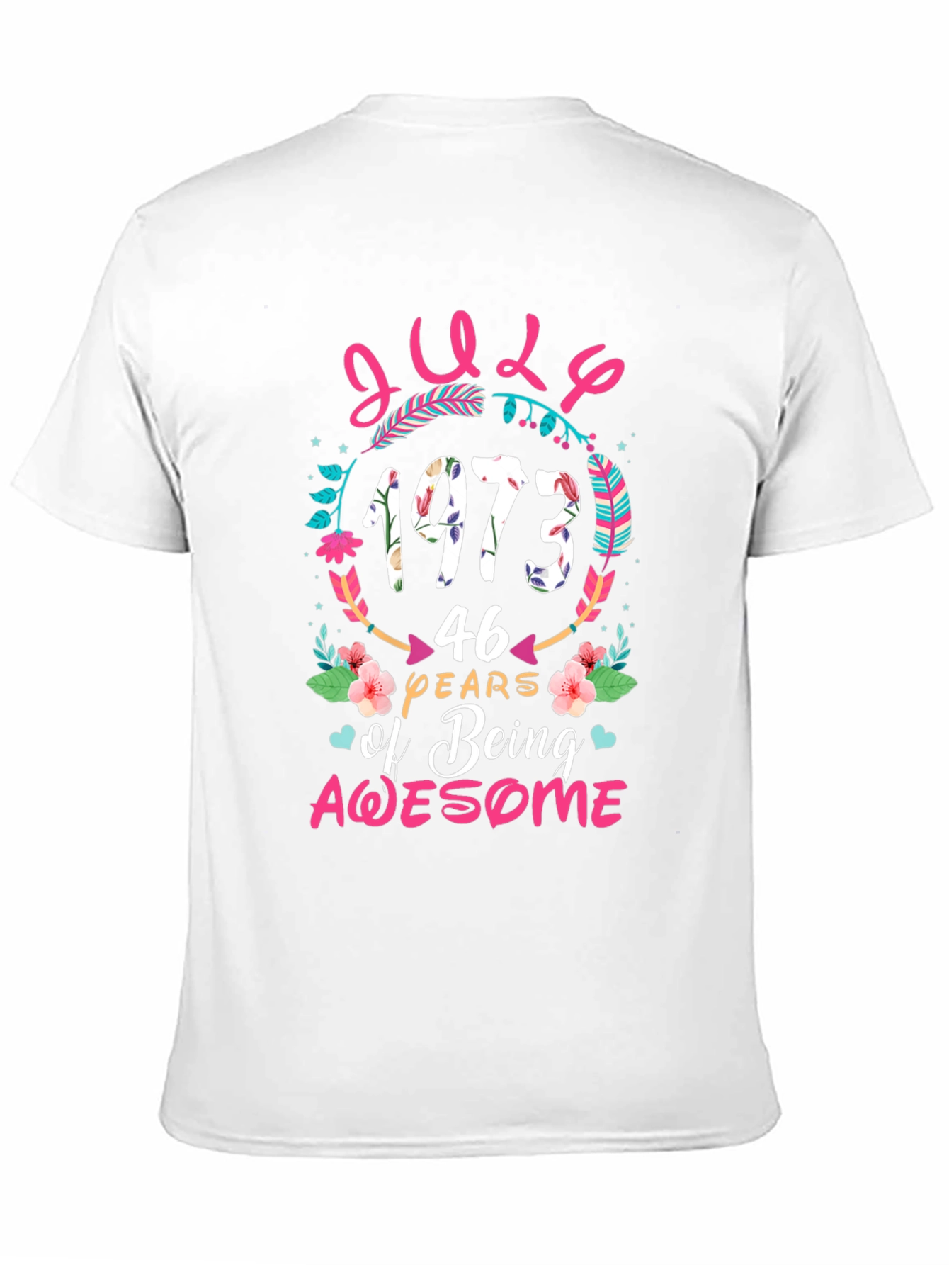 July 1973 Birthday Awesome Graphic T-Shirt