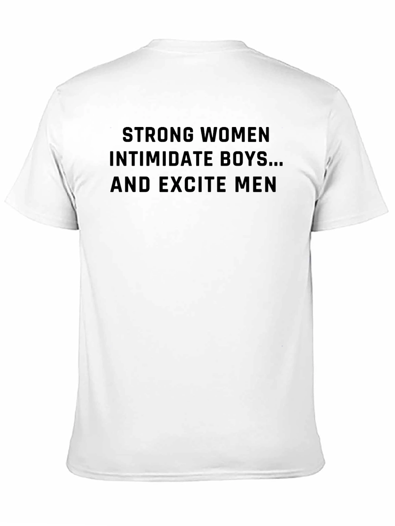 Strong Women T-Shirt - Black Crew Neck
