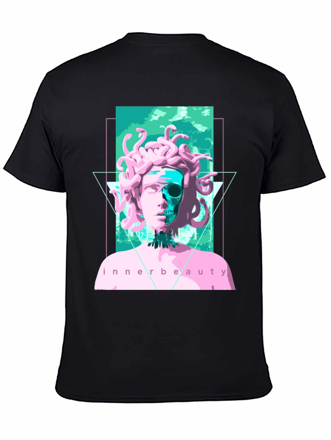 Medusa Inner Beauty Graphic Tee - Black T-Shirt