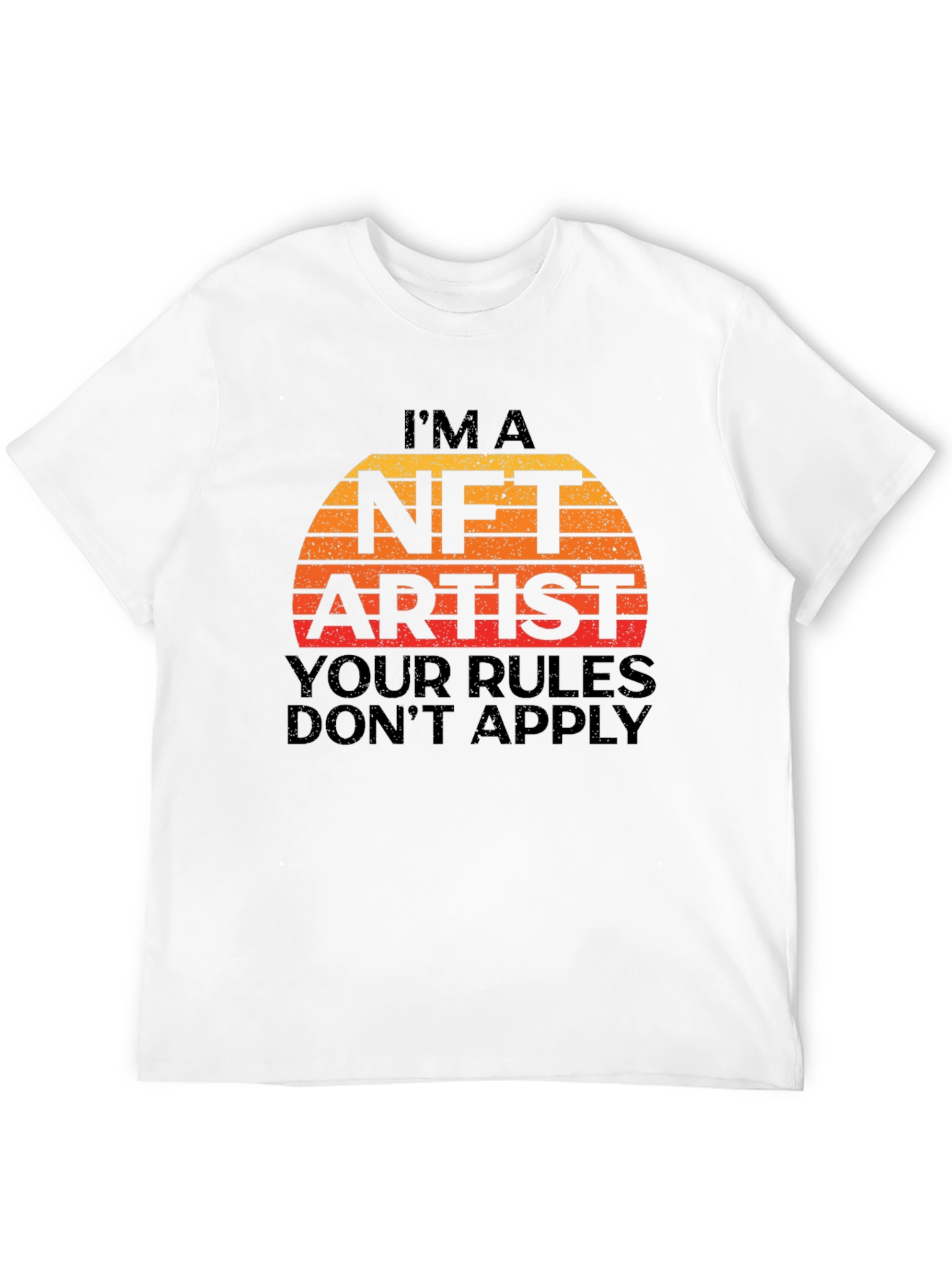 Im A NFT Artist Mens Black Graphic T-Shirt
