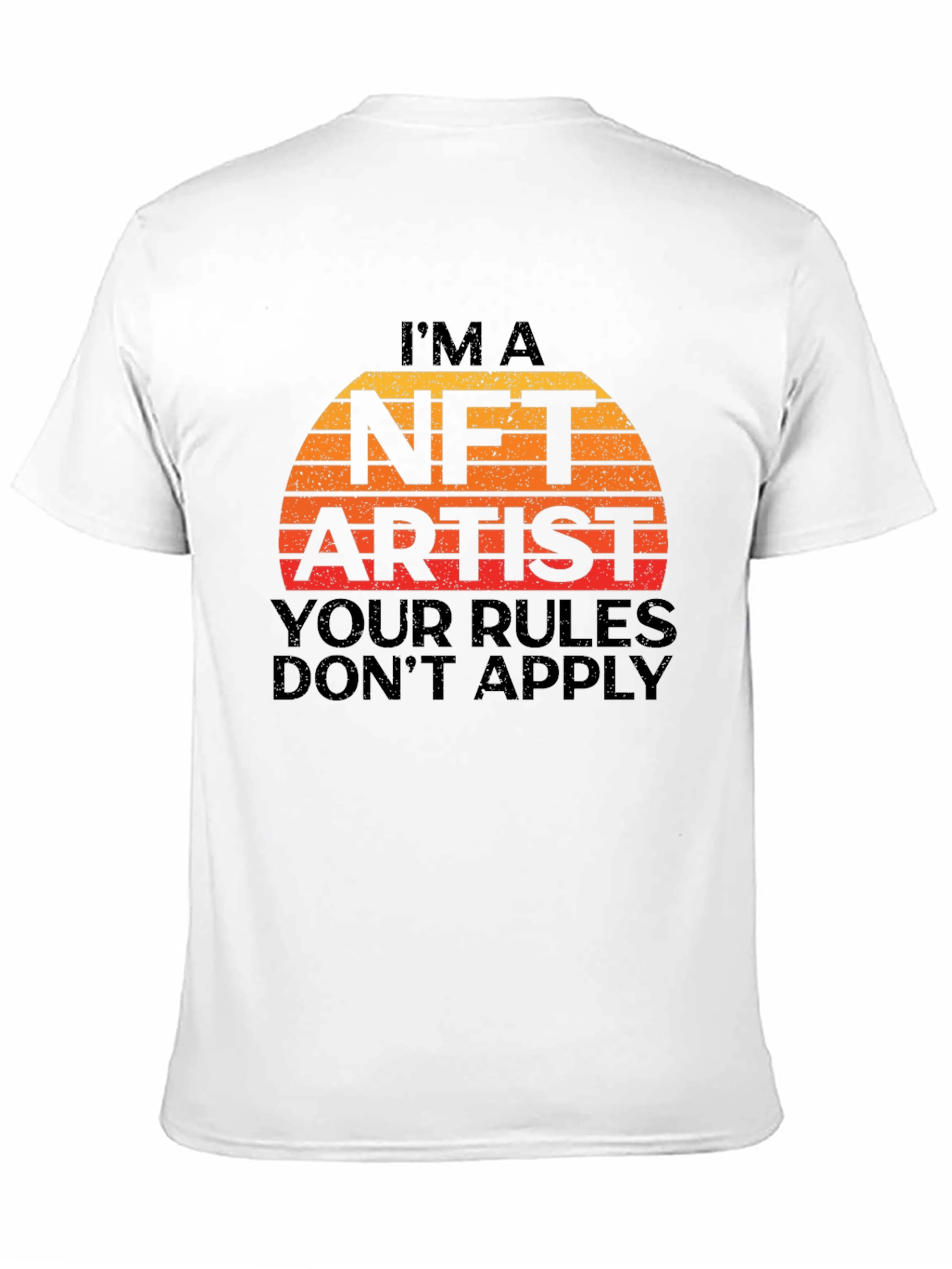 Im A NFT Artist Mens Black Graphic T-Shirt