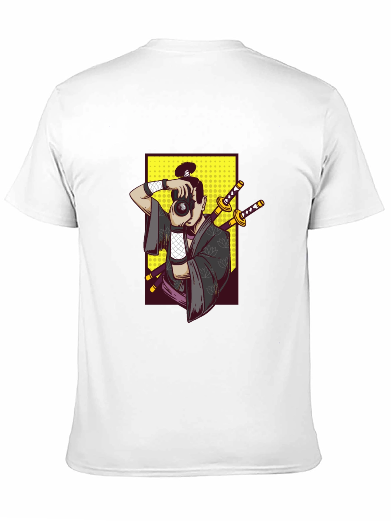 Samurai Photographer Graphic Tee - Unique Design