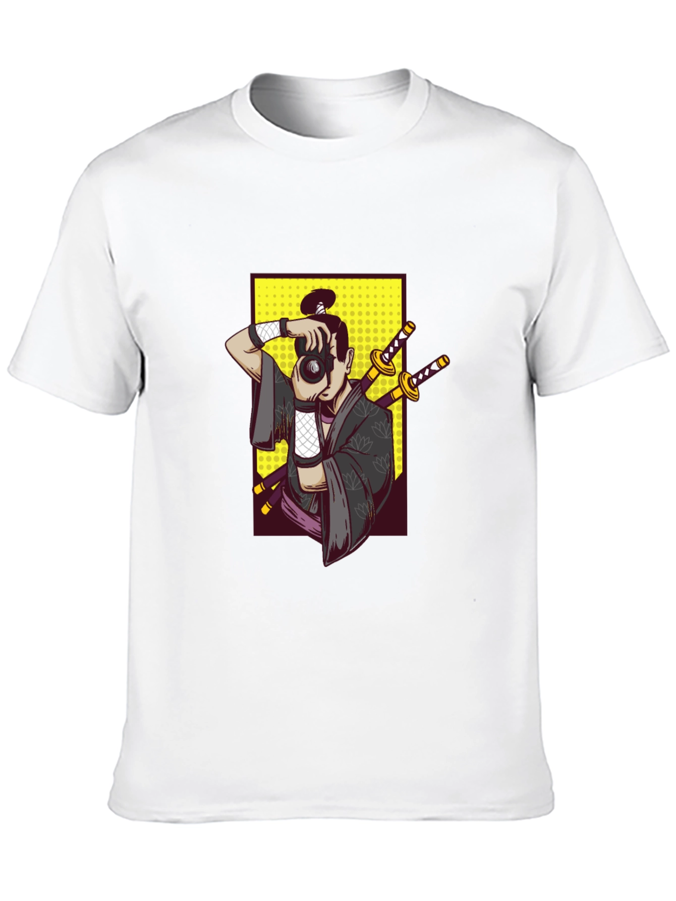 Samurai Photographer Graphic Tee - Unique Design