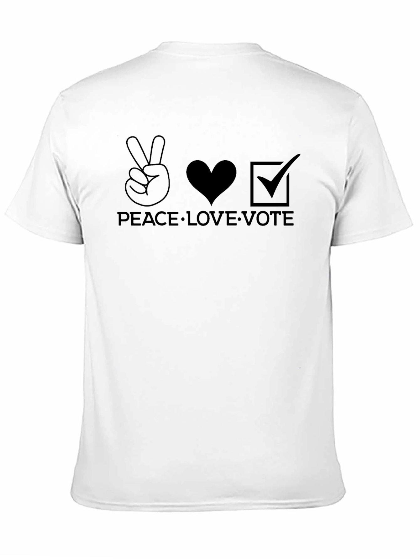 Peace Love Vote Graphic T-Shirt