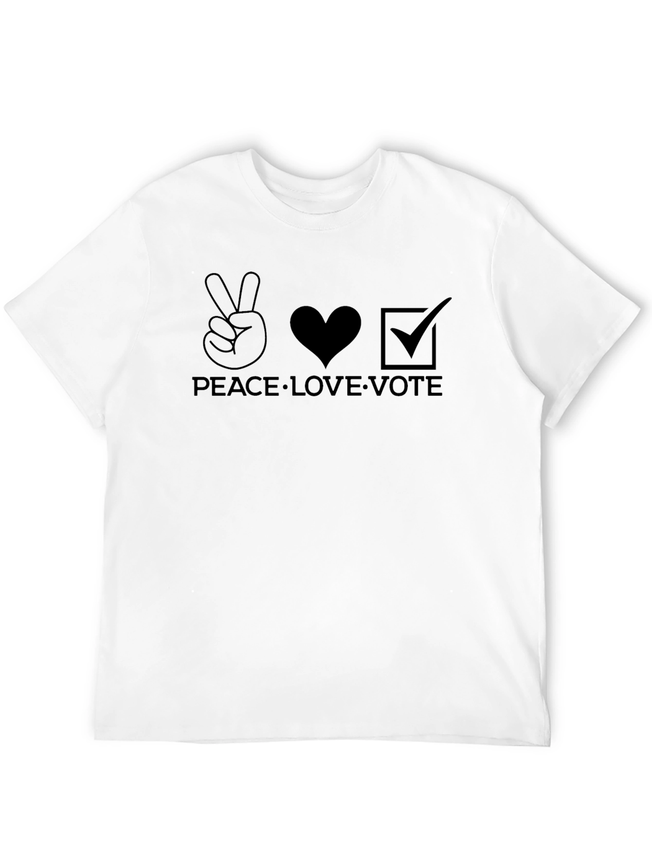 Peace Love Vote Graphic T-Shirt