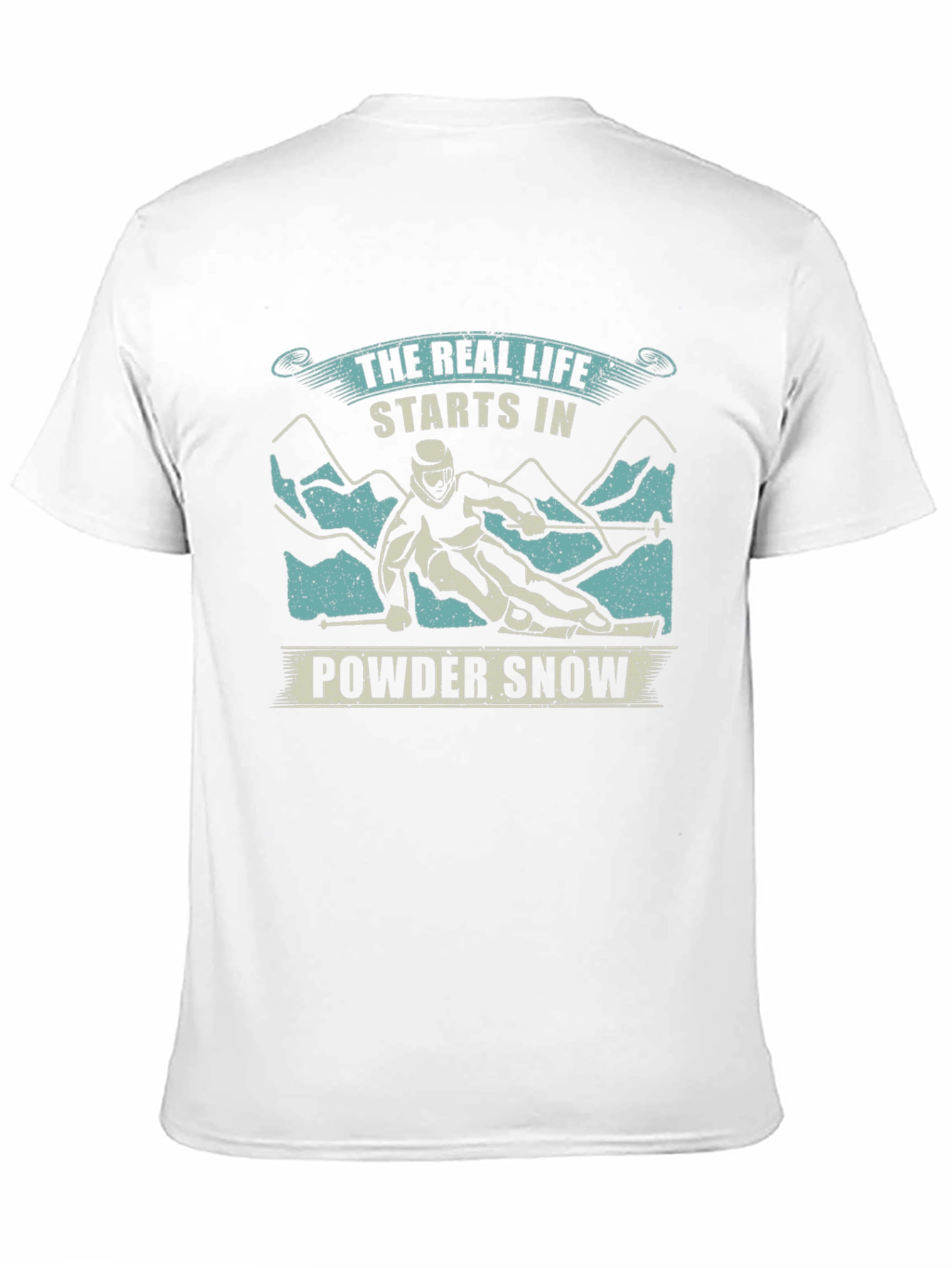 Powder Snow Skiing T-Shirt