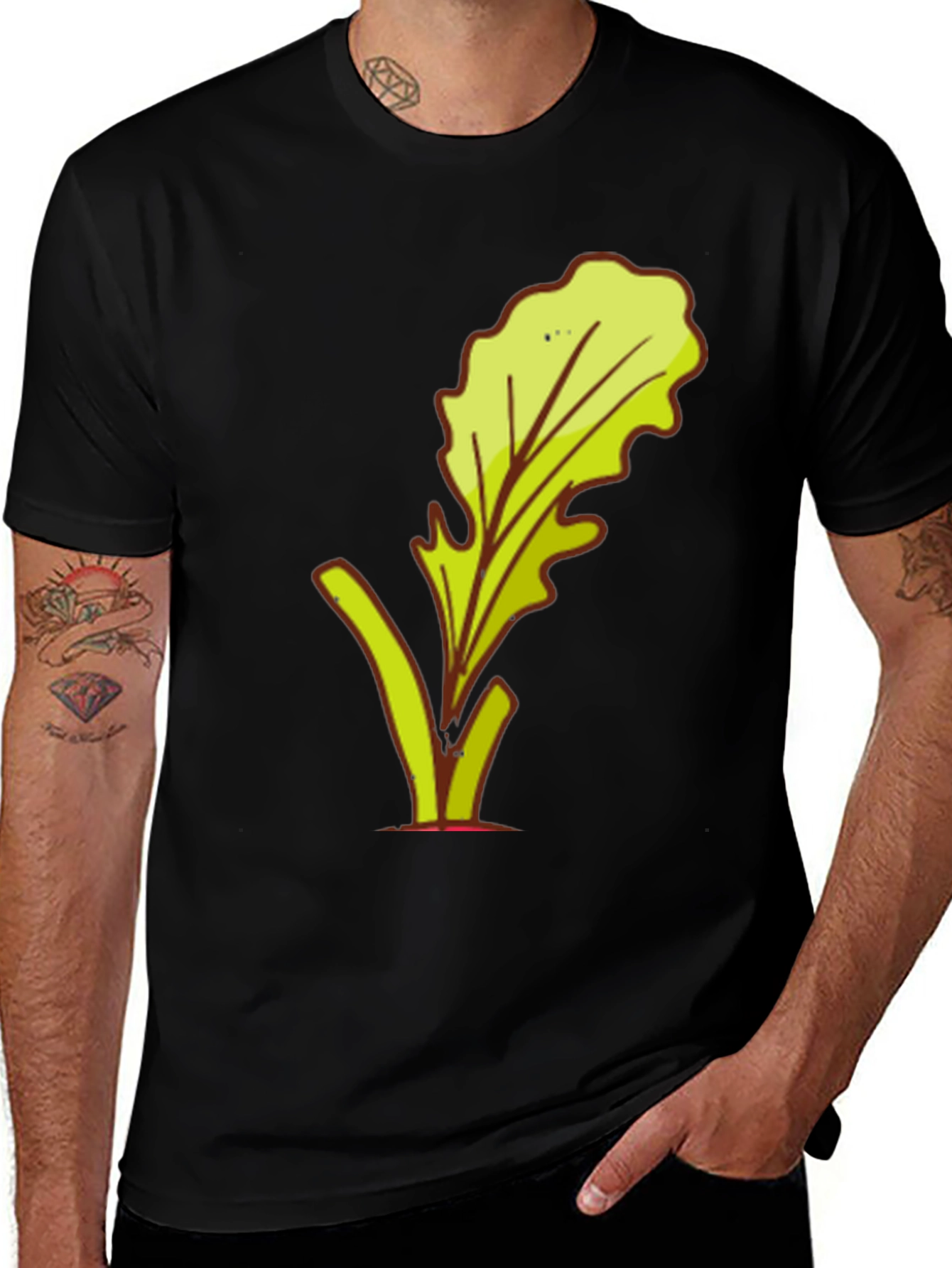 Leafy Graphic Tee - Stylish Casual Wear