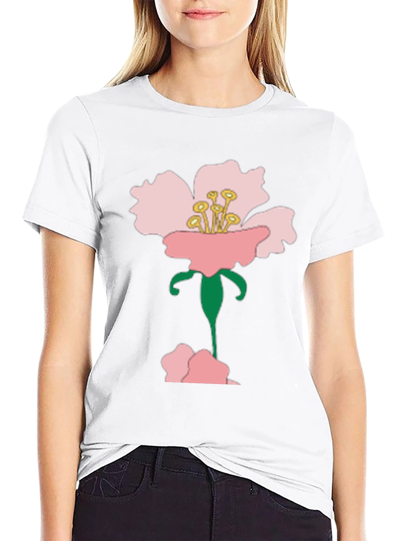 Floral T-Shirt - Pink Blossom Graphic Tee