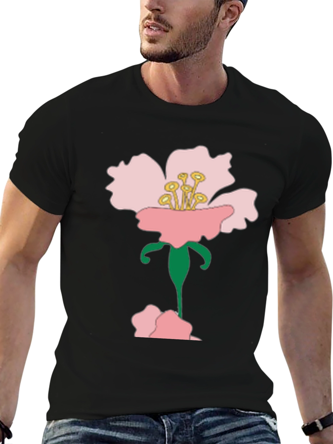 Floral T-Shirt - Pink Blossom Graphic Tee