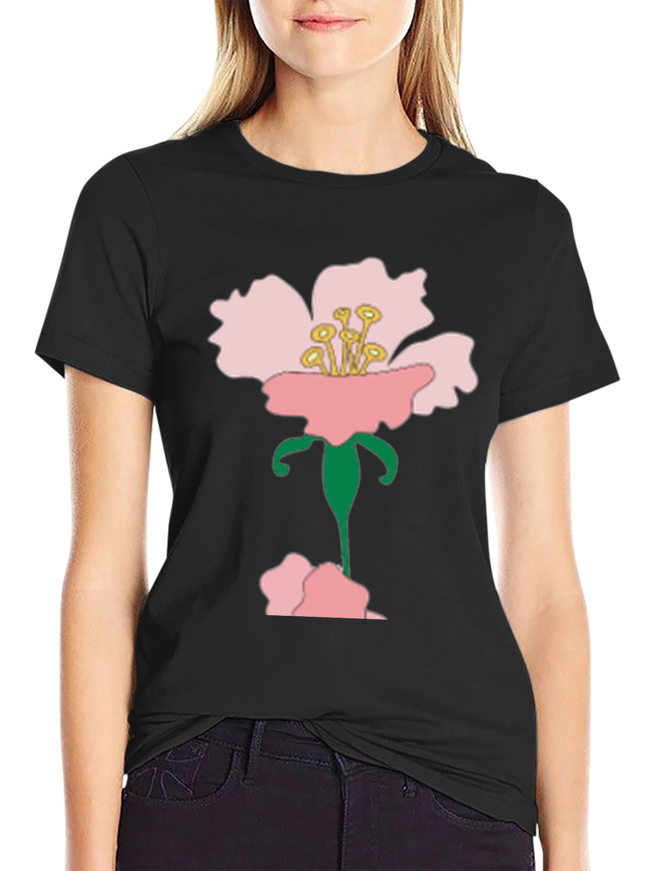 Floral T-Shirt - Pink Blossom Graphic Tee