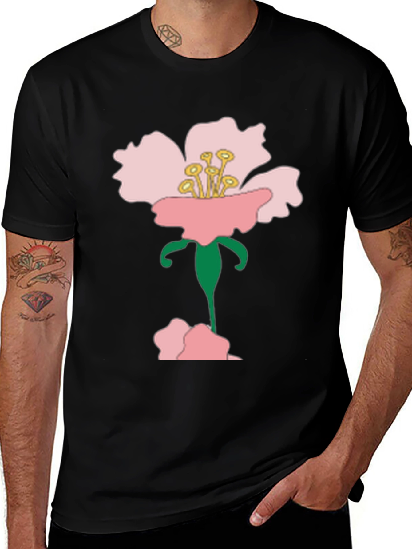 Floral T-Shirt - Pink Blossom Graphic Tee