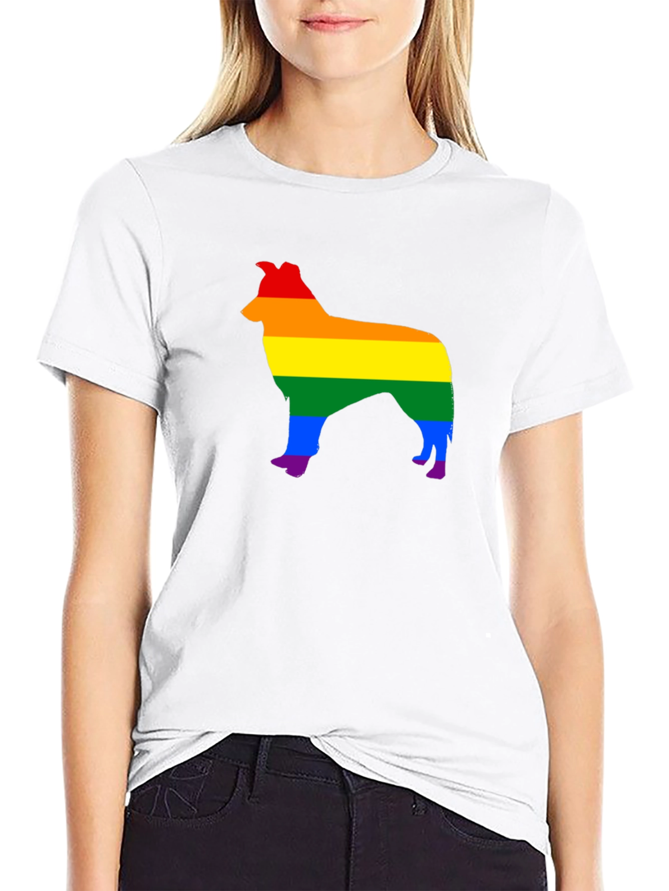 Pride Collie Dog Graphic Tee