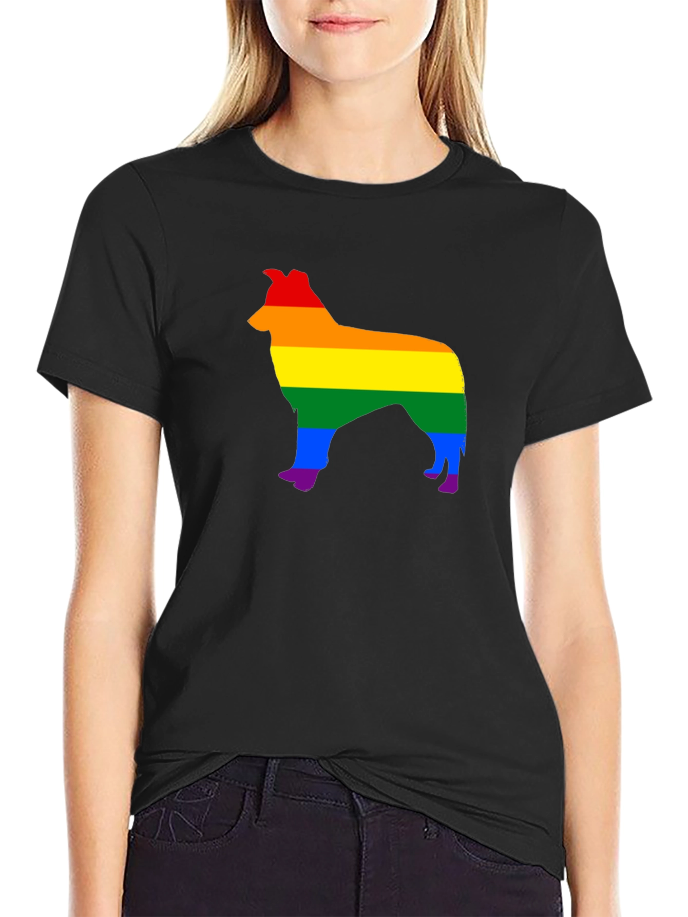 Pride Collie Dog Graphic Tee