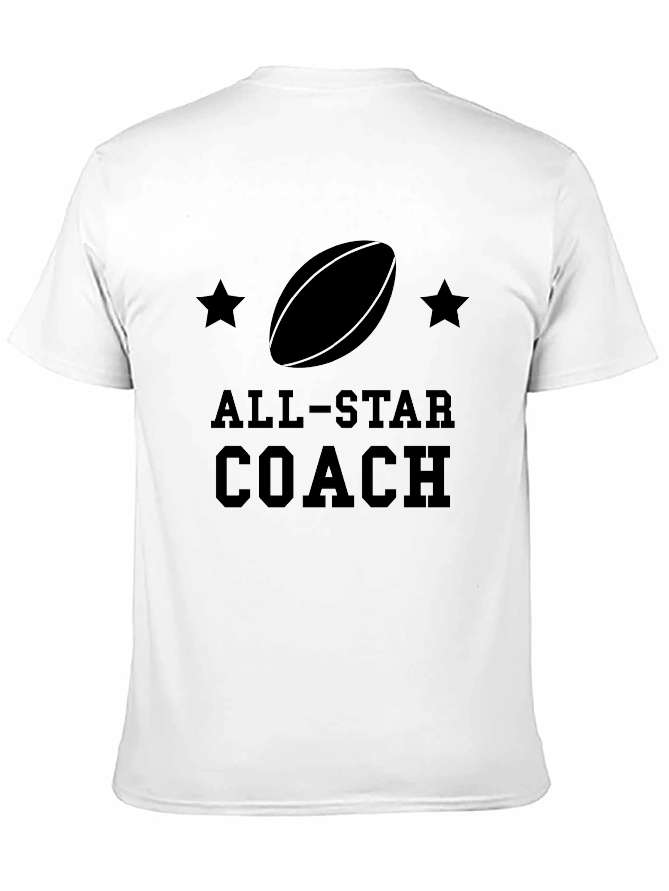 All-Star Coach Graphic Tee - Black Cotton T-Shirt