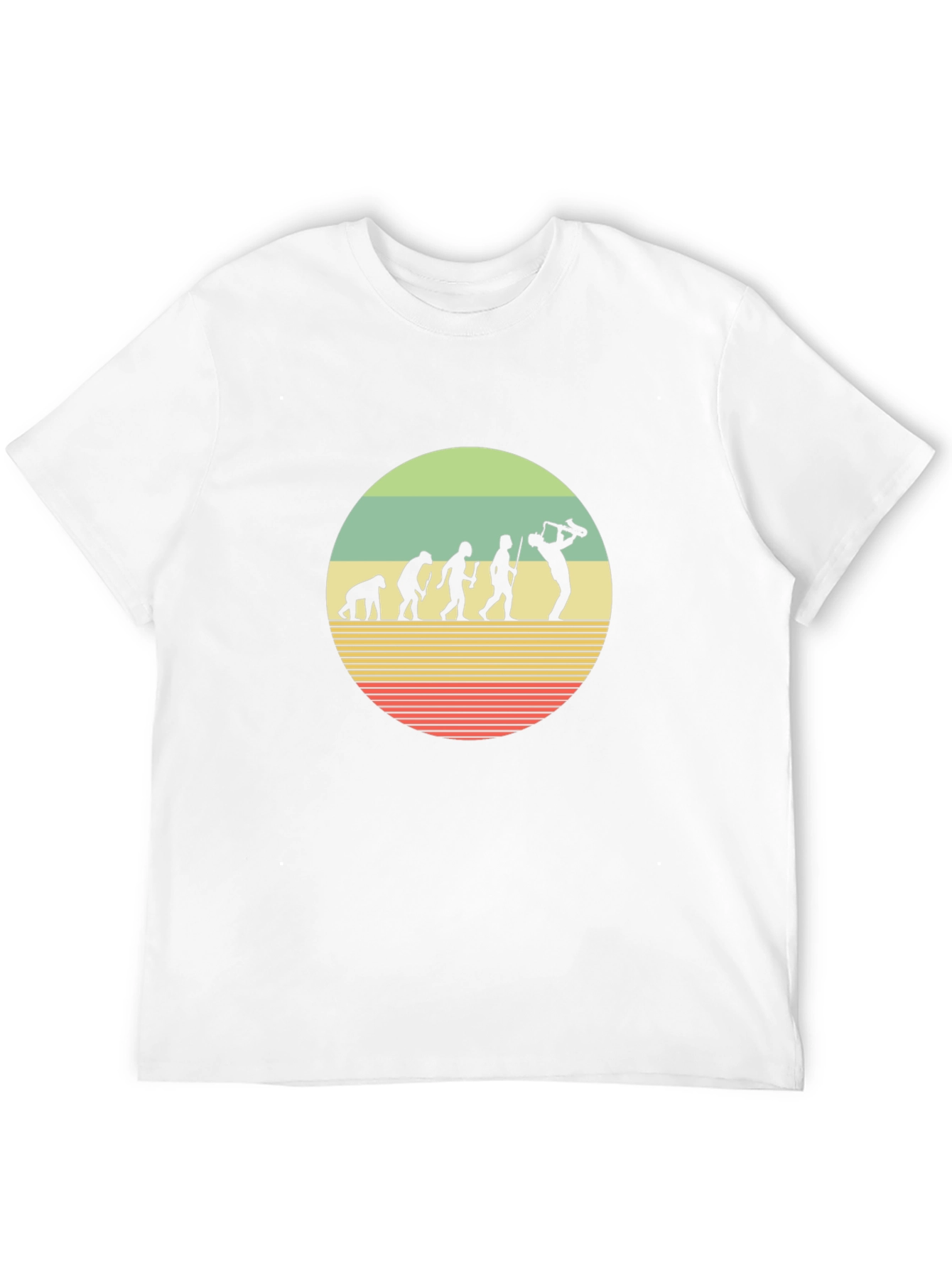 Saxophone Evolution T-Shirt - Musical Humor