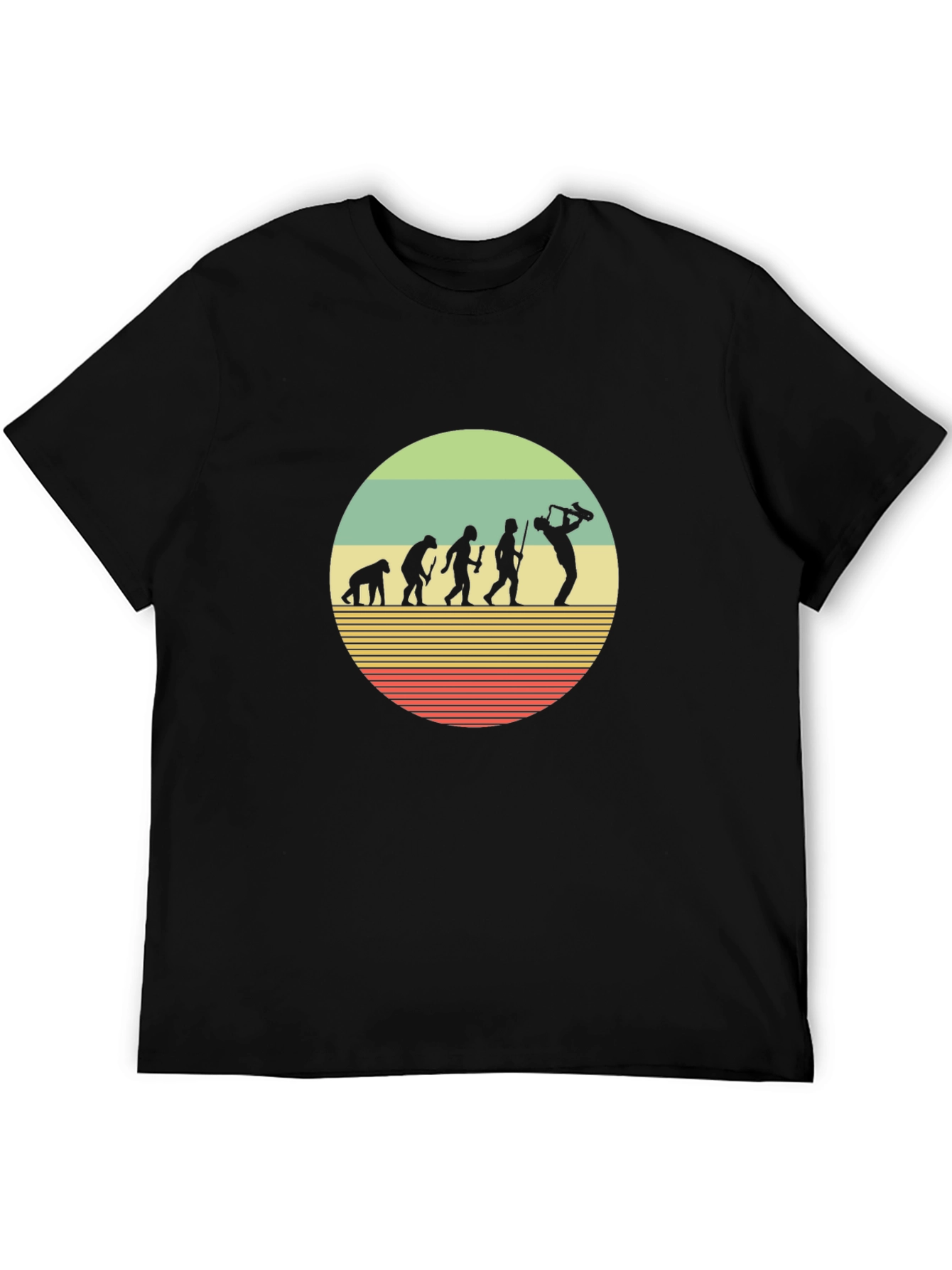 Saxophone Evolution T-Shirt - Musical Humor
