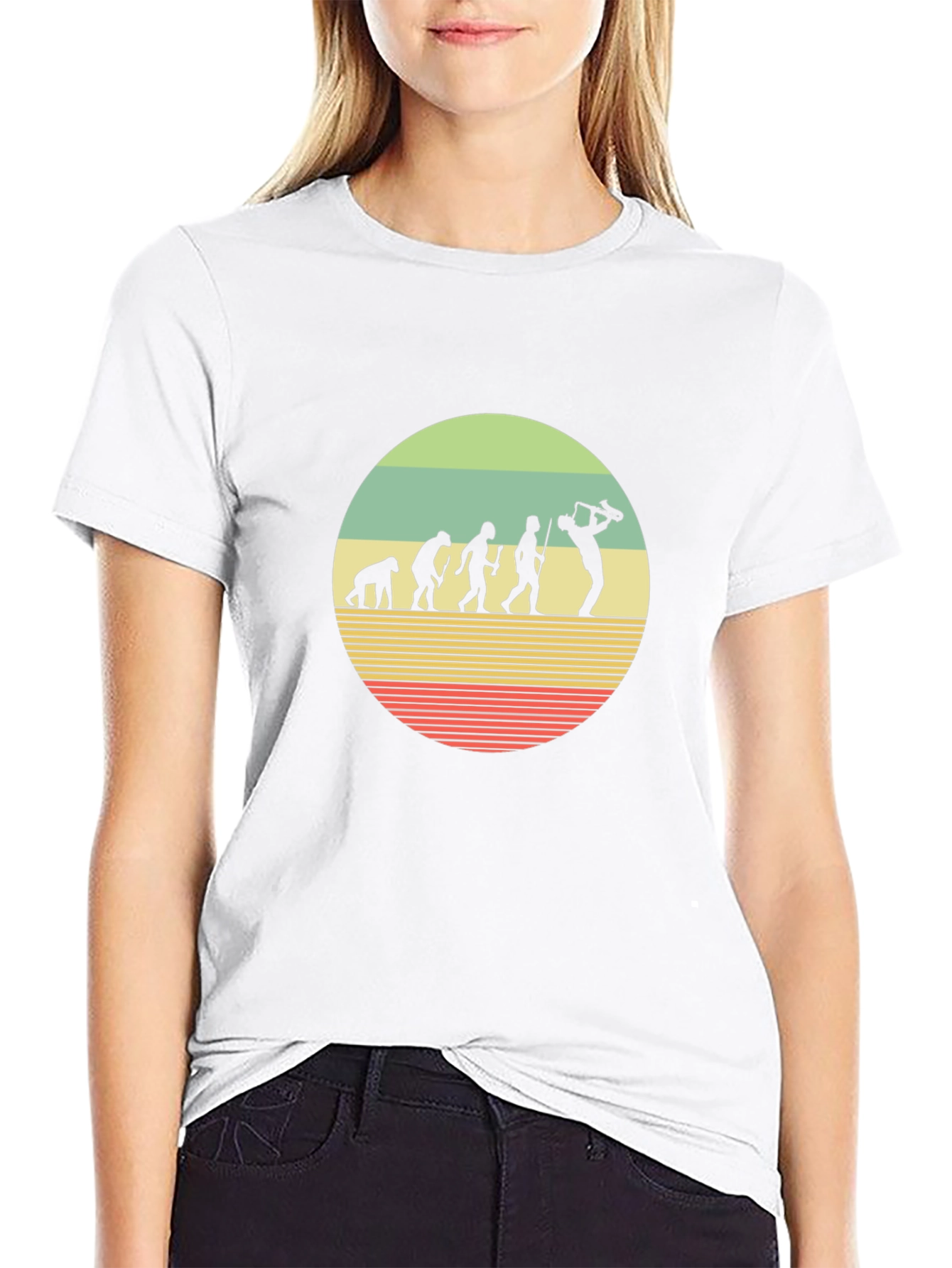 Saxophone Evolution T-Shirt - Musical Humor