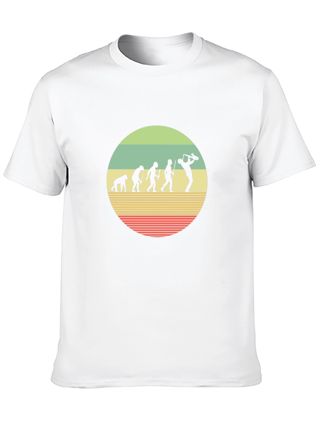 Saxophone Evolution T-Shirt - Musical Humor