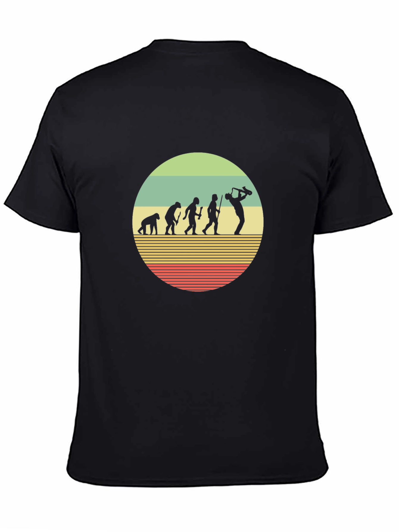 Saxophone Evolution T-Shirt - Musical Humor