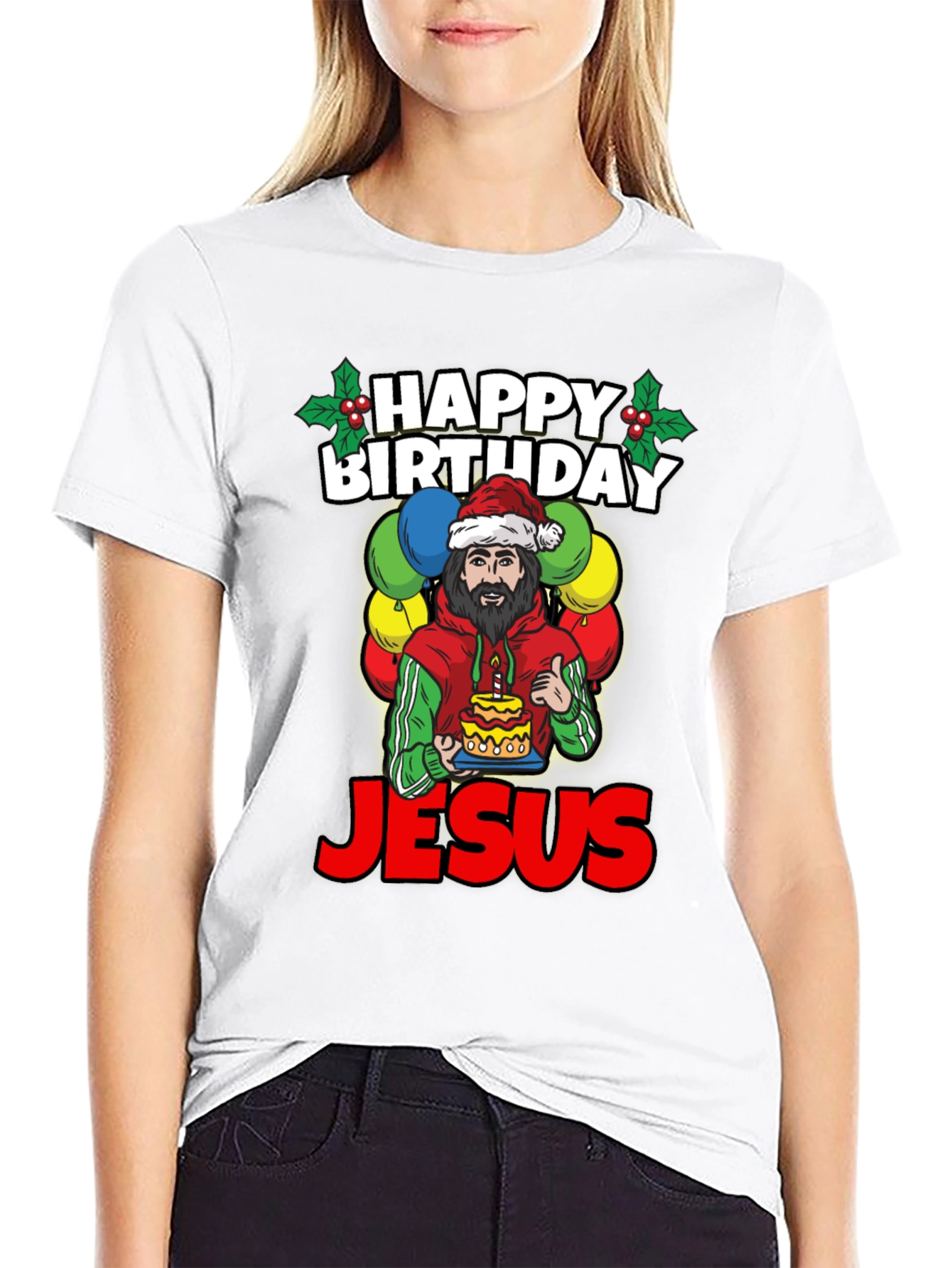 Happy Birthday Jesus Graphic Tee