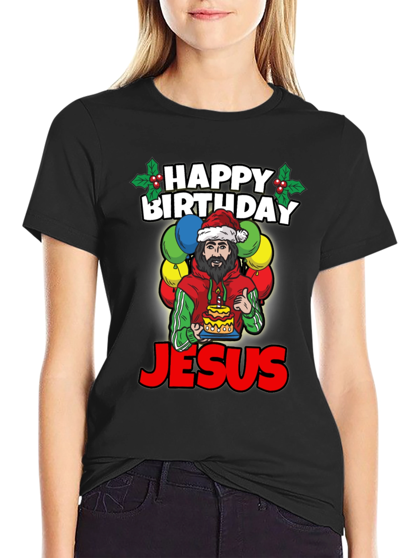 Happy Birthday Jesus Graphic Tee